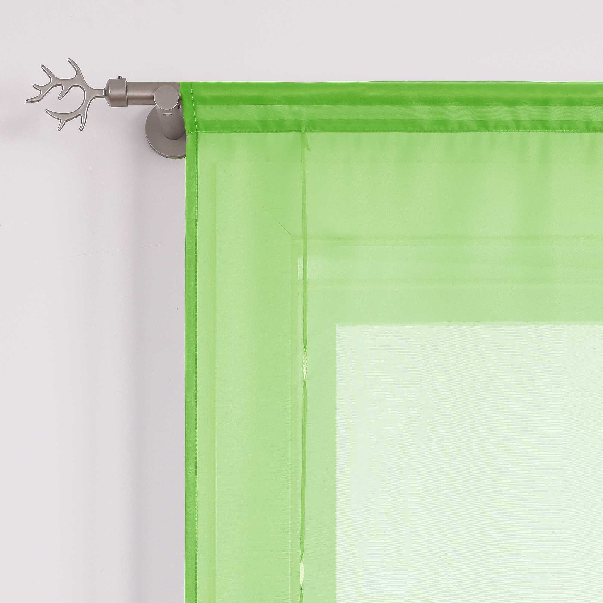 Rollos durch Stangendurchzug Transparente Luftig Unifarbig 1 Stück