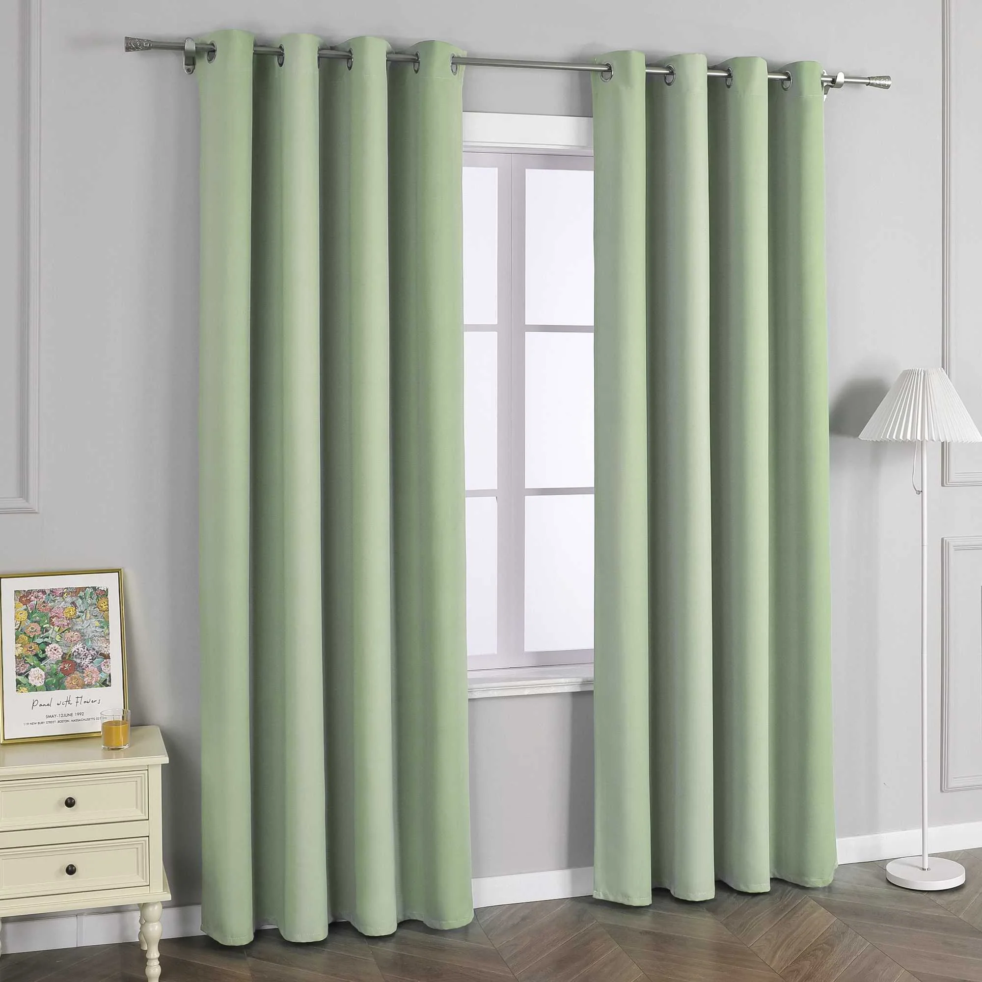 Verdunkelungsvorhang  Ösenschal Farbverlauf Privatsphäre Lichtvermeidung Thermovorhang Minimalismus 1 Stück