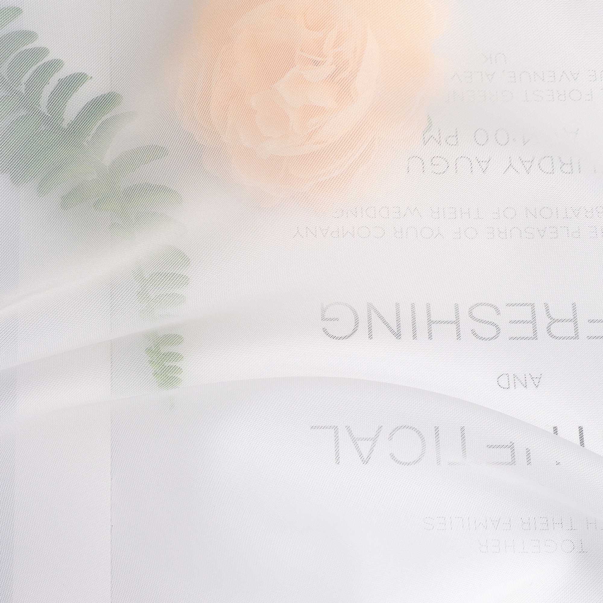 Rollos Schlaufengardine mit Schleifendesign transparent hochziehbar Fensterdeko 1 Stück