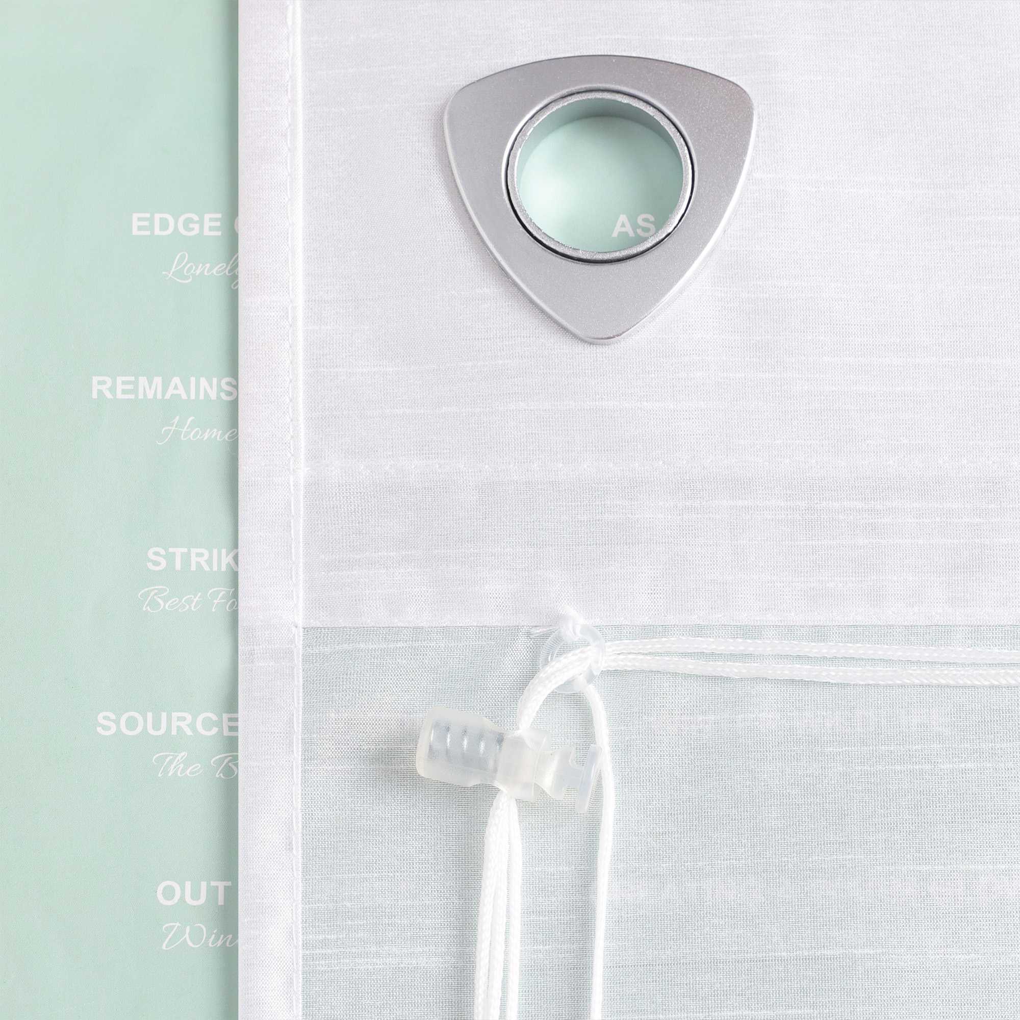 Raffrollo ohne Bohren unifarbe mit feinen horizontalen Streifen