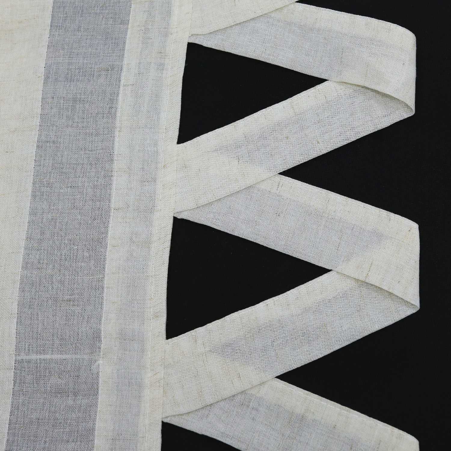 Delien Rollo klassisch weiß mit V-Schlaufen hochziehbar gardine