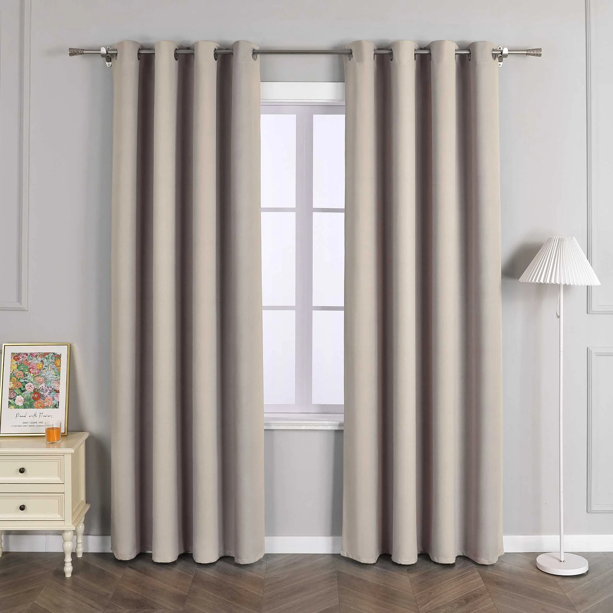 Verdunkelungsvorhang  Ösenschal Farbverlauf Privatsphäre Lichtvermeidung Thermovorhang Minimalismus 1 Stück