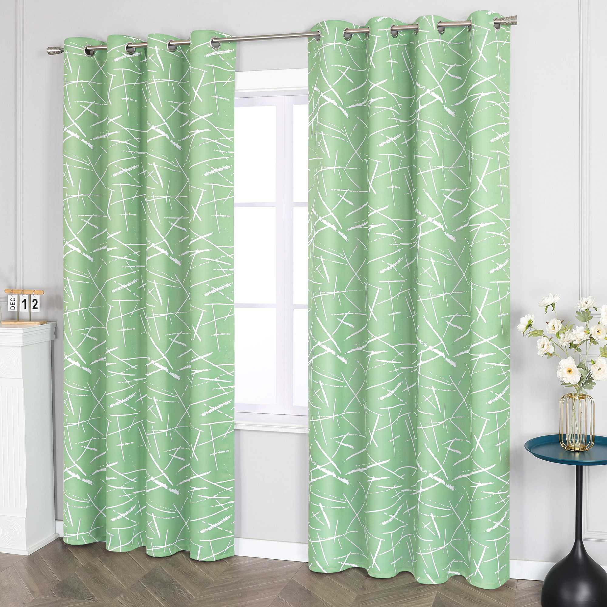 Verdunkelungsvorhänge mit Ösen Blickdichte Gardinen Modern Thermovorhang Ösenschal Wohnzimmer Schlafzimmer 1 Stück