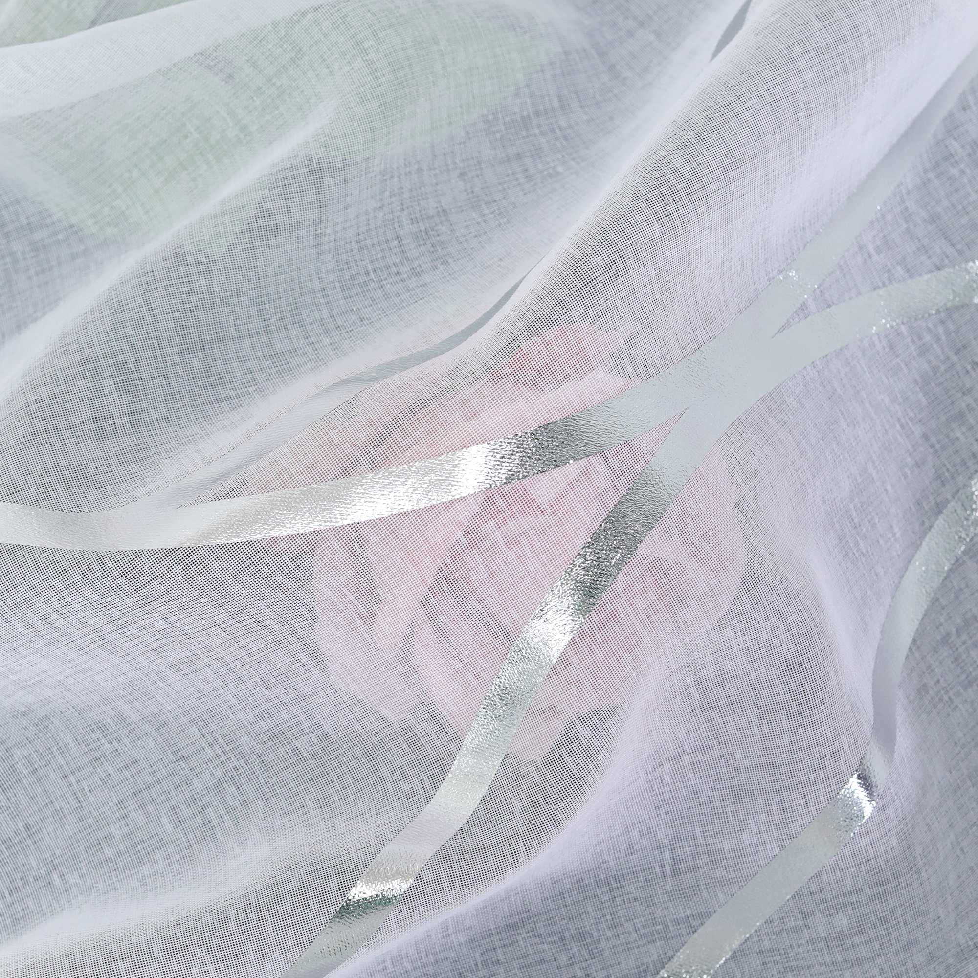 Rollos mit Ösen Gardinen Küche Raffgardinen Transparent Ösenrollo Vorhänge Mit Wellen-Druck Modern Voile 1 Stück