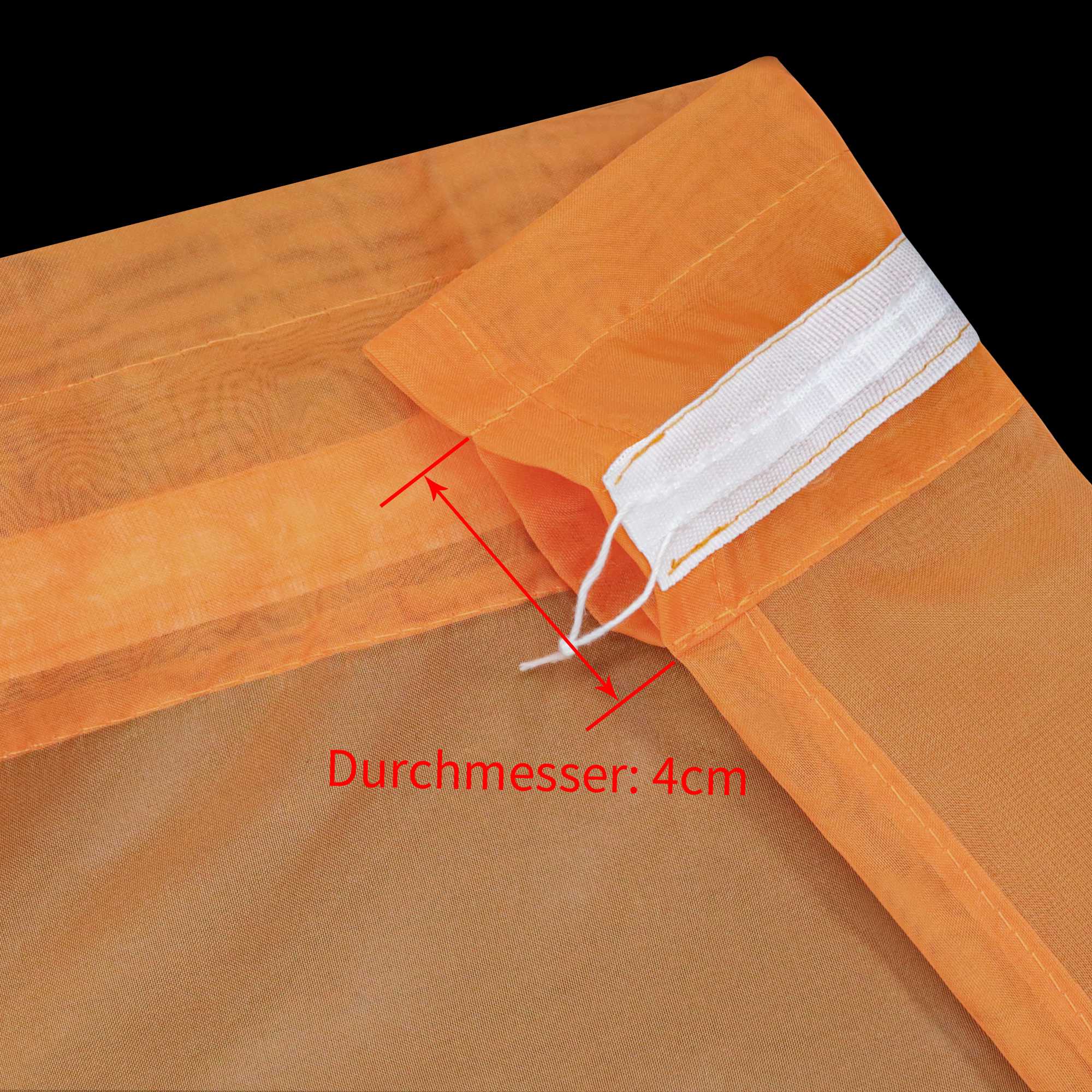 Scheibegardine durch Stangendurchzug zusammenziehbar Transparent Unifarbe Luftdurchlässig zusammenziehbar 2 Stück