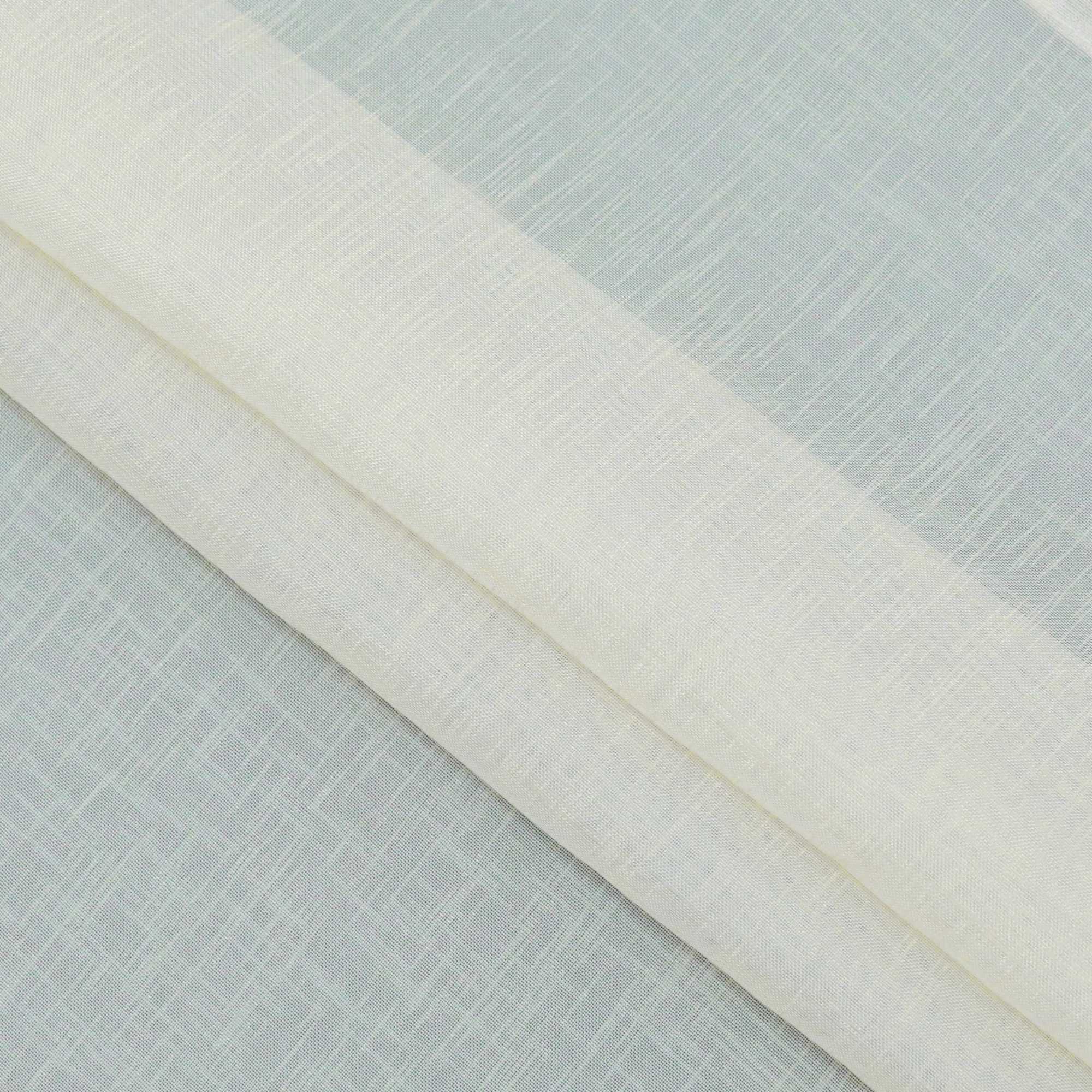 Scheibengardine 2er Set Bistrogardinen durch Tunnelzug Kurzgardinen Leinen Halbtransparent