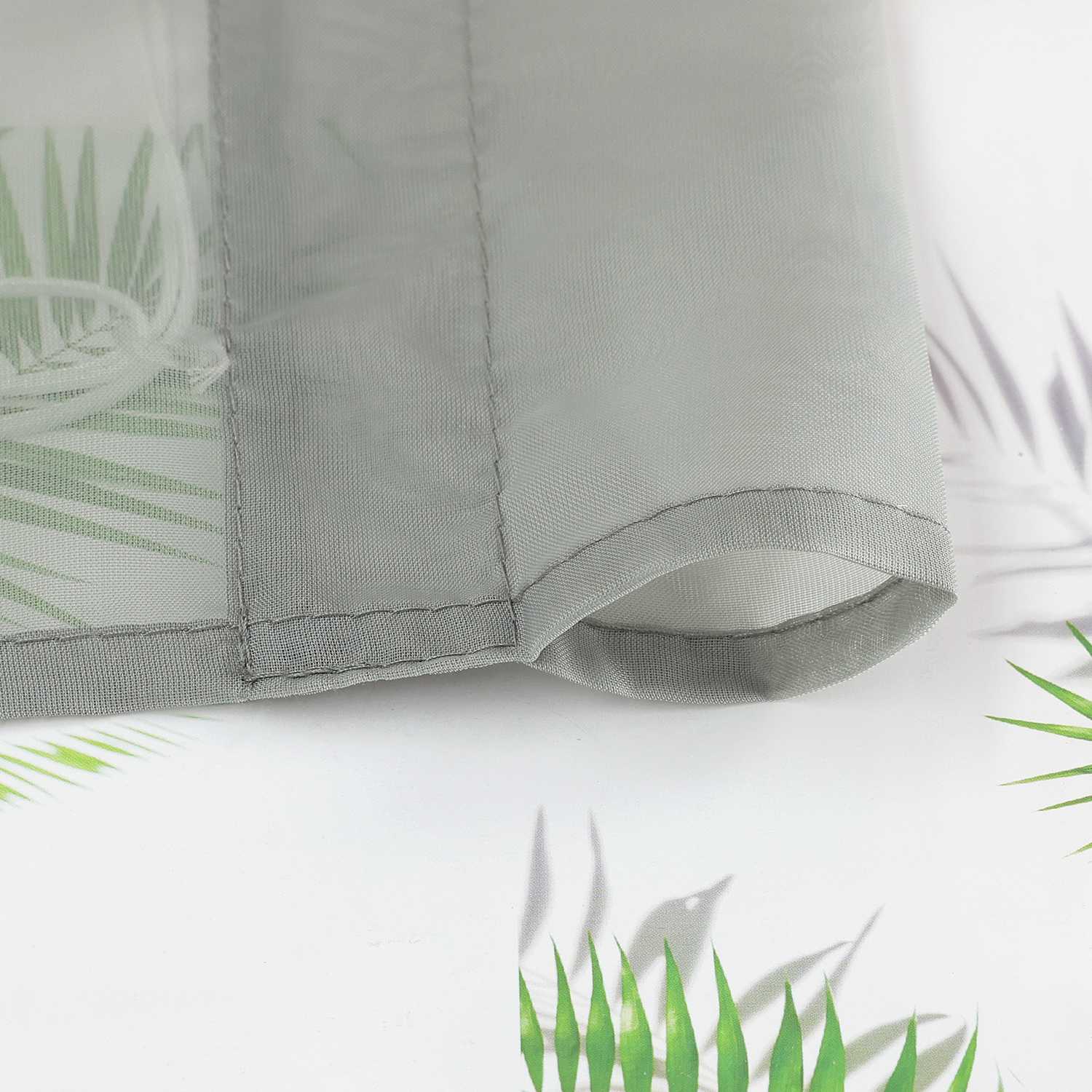 Raffrollo Voile Raffgardinen durch Tunnelzug Bändchenrollo Küche Gardinen Transparent Uni 1 Stück