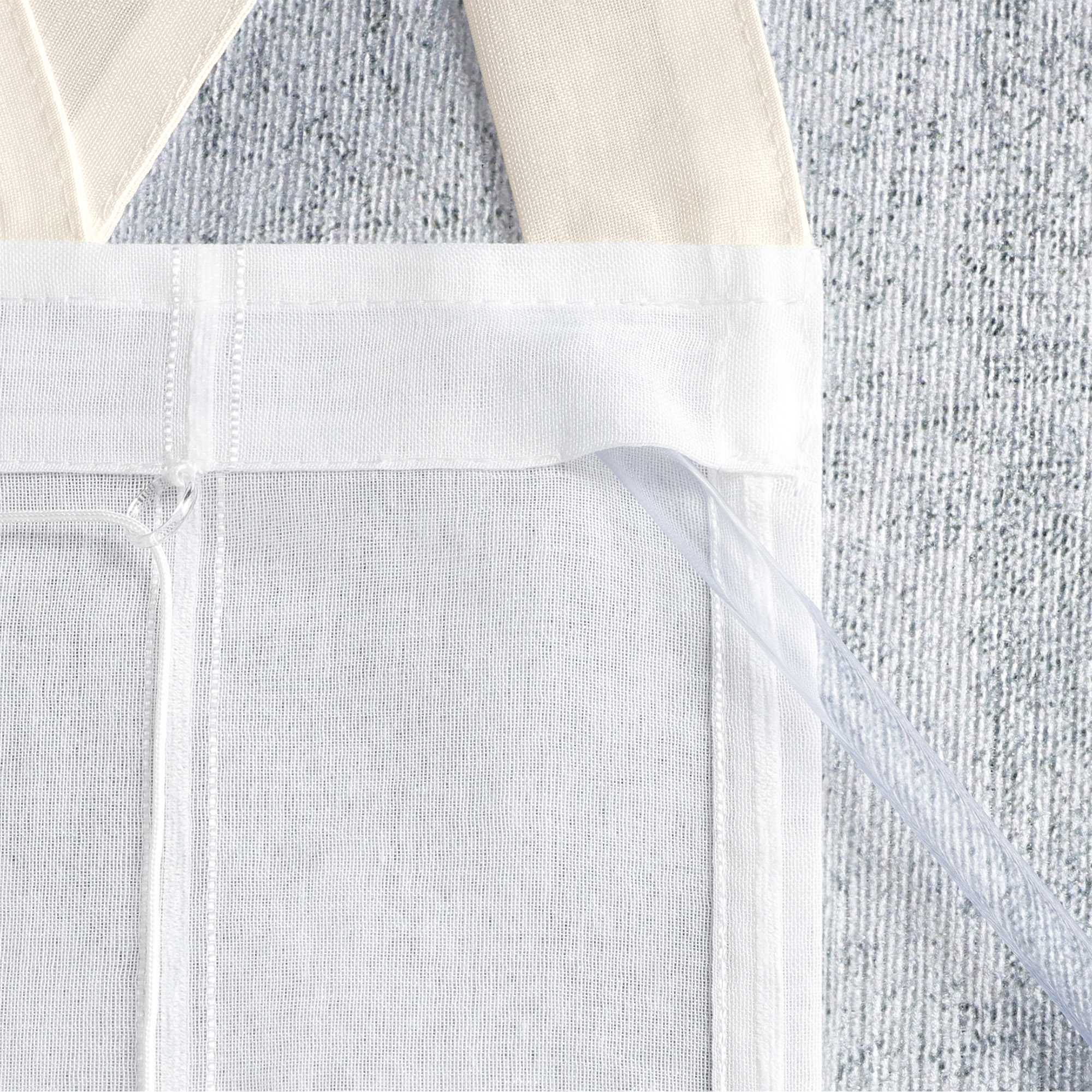 Delien Raffrollo mit Schlaufen und Quasten | Elegantes Design für stilvolle Fenster