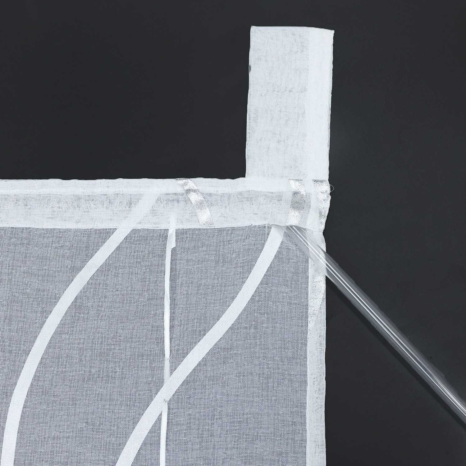 Transparenter Raffrollo mit dezentem Wellenmuster lichtdurchlässiger Vorhang 1 Stück