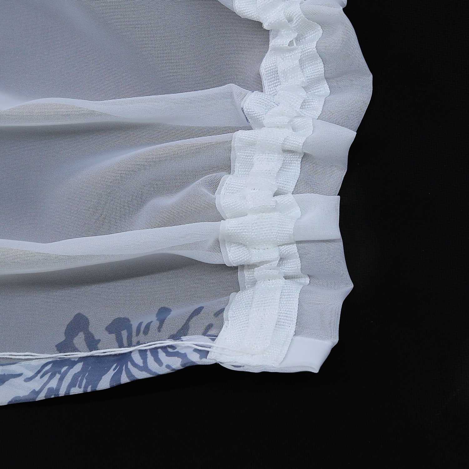 Transparenter Vorhang mit Pusteblumenmuster leicht Schutzfunktion Lichtdurchlässigkeit Gartenstil 1 Stück