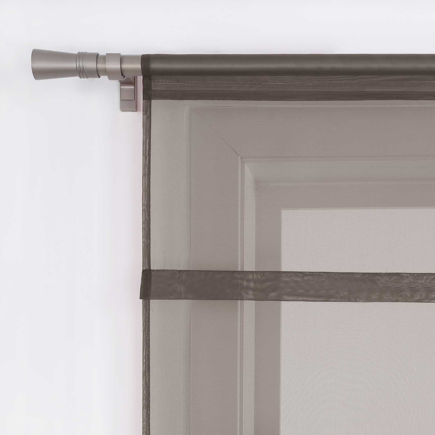 Raffrollo Voile Raffgardinen durch Tunnelzug Bändchenrollo Küche Gardinen Transparent Uni 1 Stück