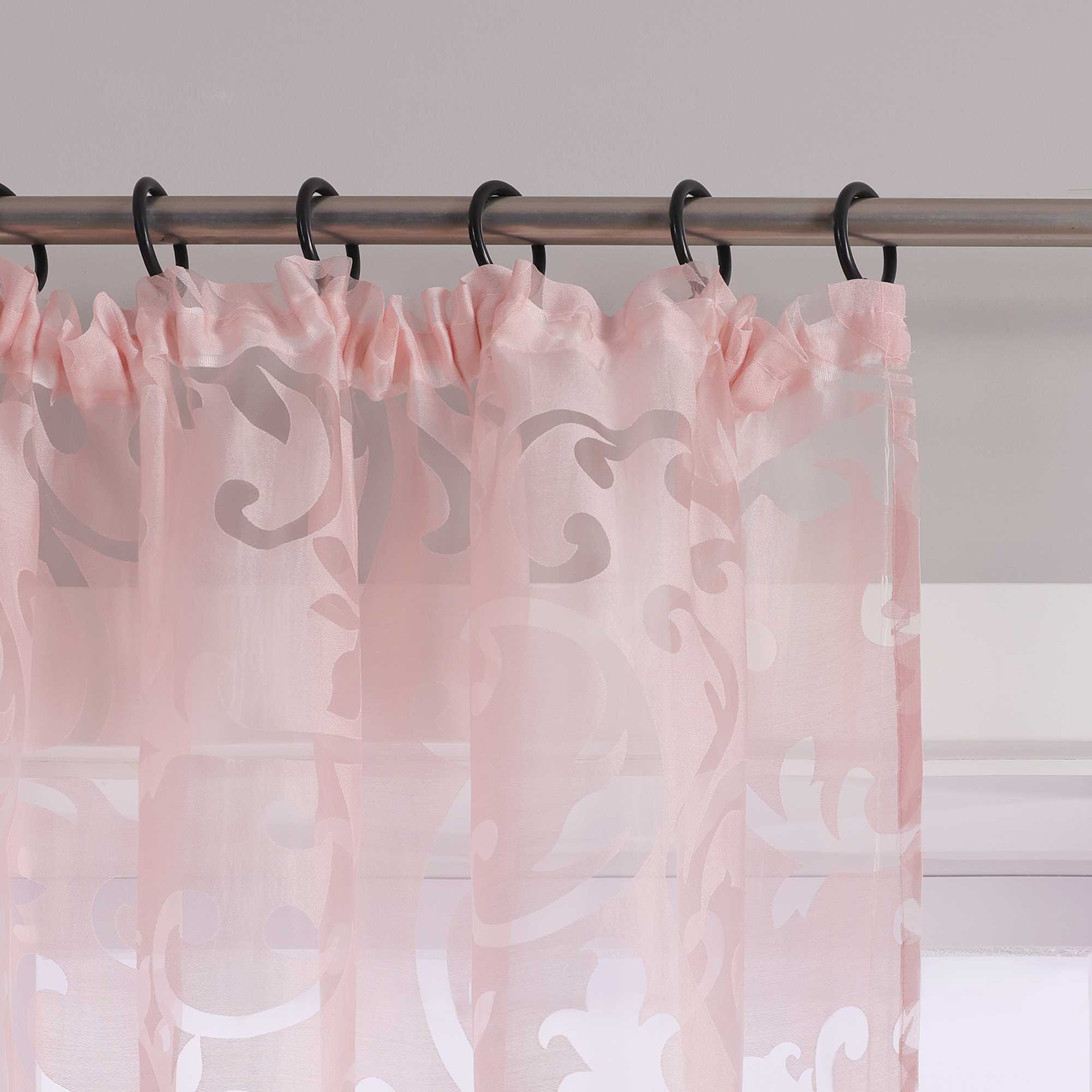 Transparente Vorhang mit Rankenmuster