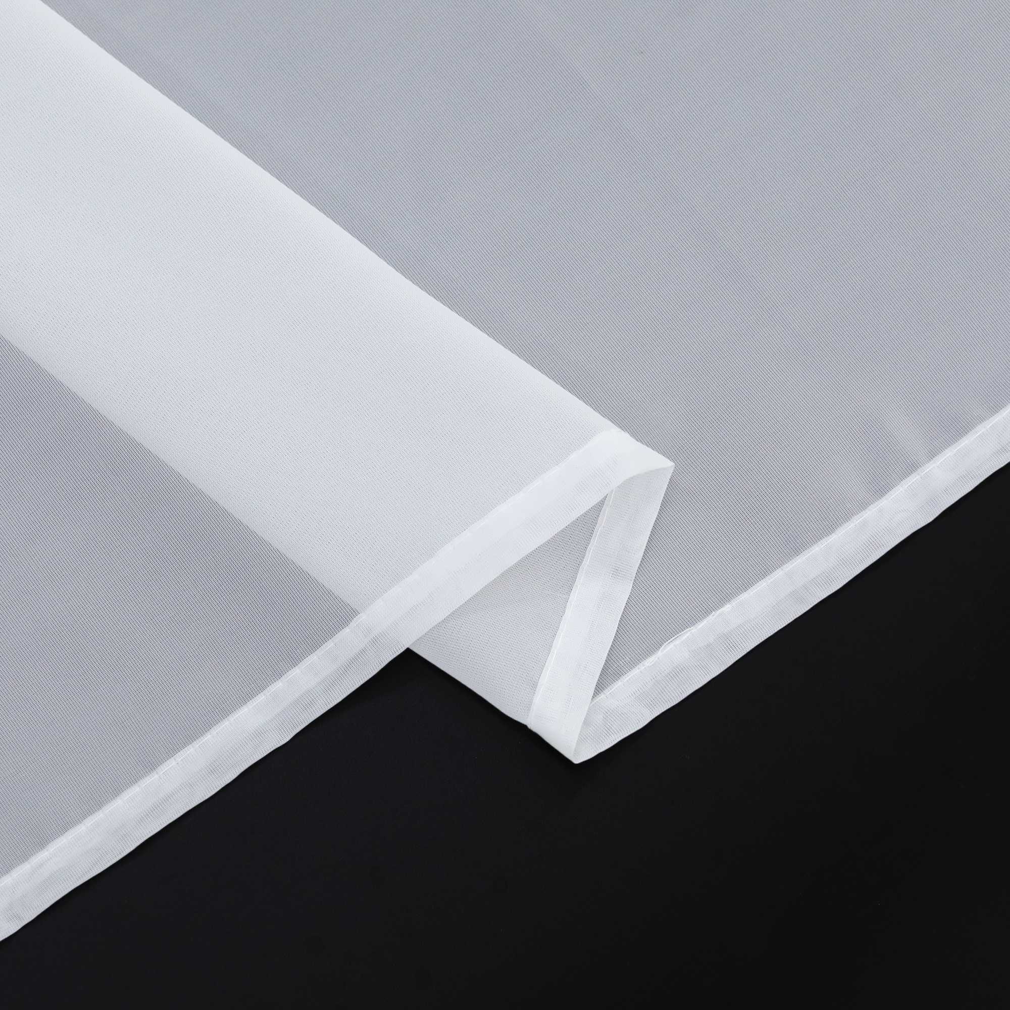 Scheibegardine durch Stangendurchzug zusammenziehbar Transparent Unifarbe Luftdurchlässig zusammenziehbar 2 Stück