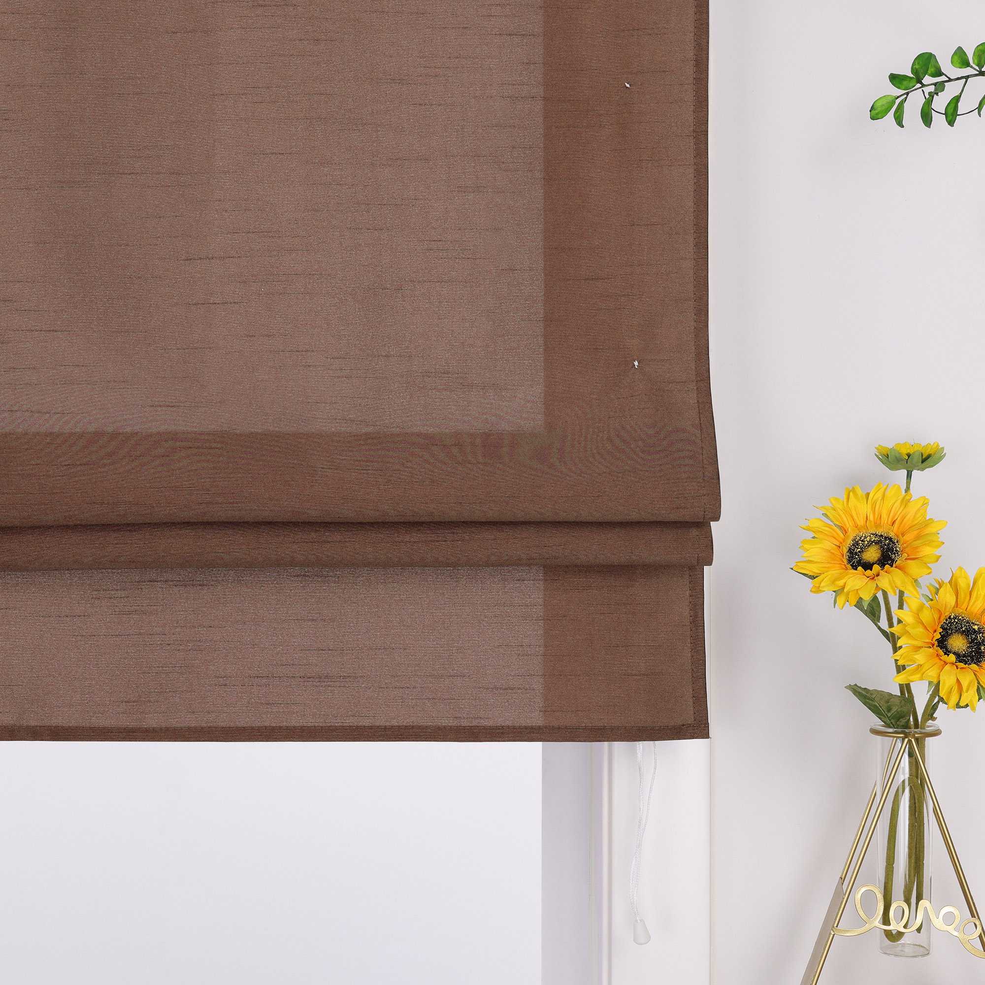 Raffrollo mit Schlaufen Raffgardinen Küche Gardinen Vorhänge Bändchenrollo Wohnzimmer Uni 1 Stück