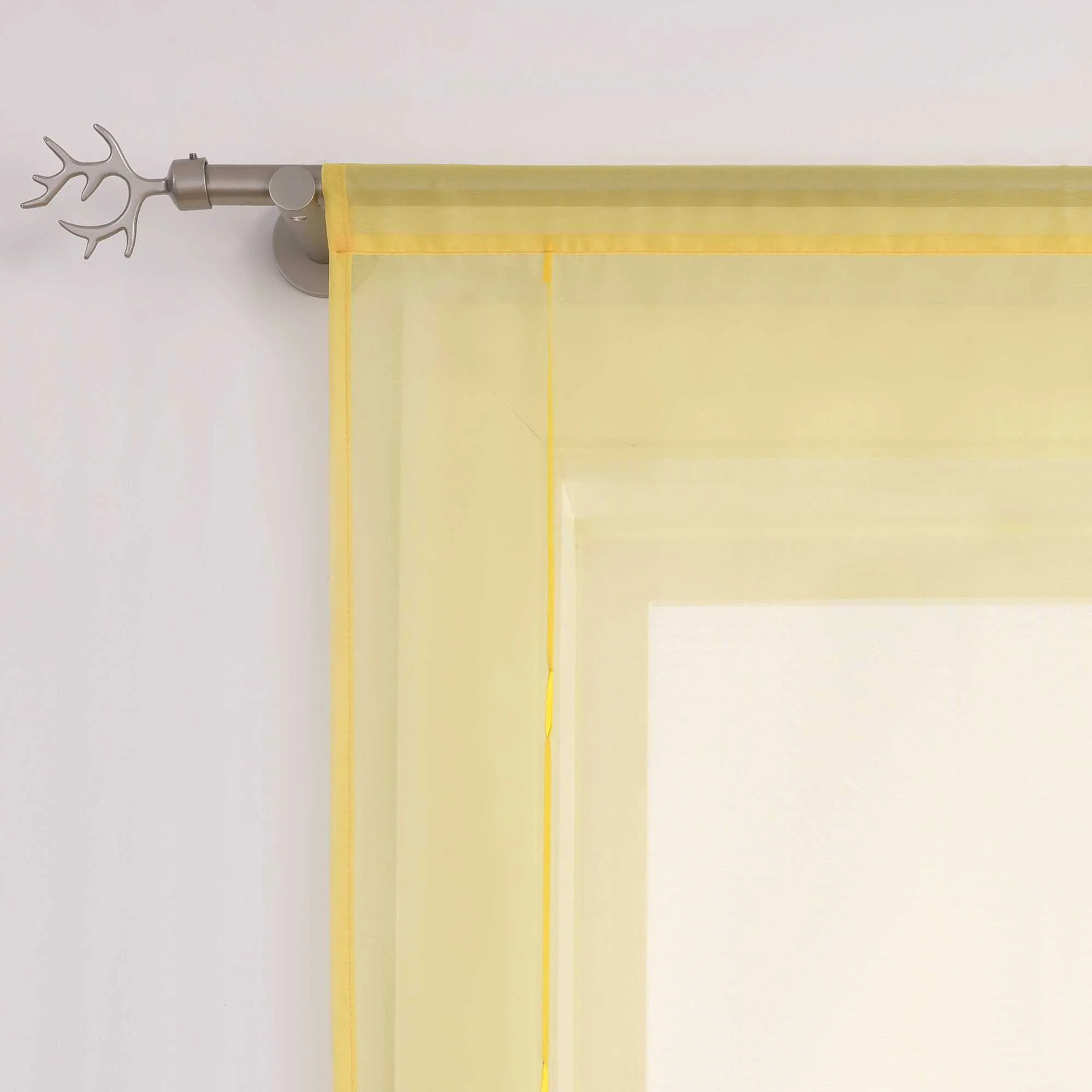 Rollos durch Stangendurchzug Transparente Luftig Unifarbig 1 Stück
