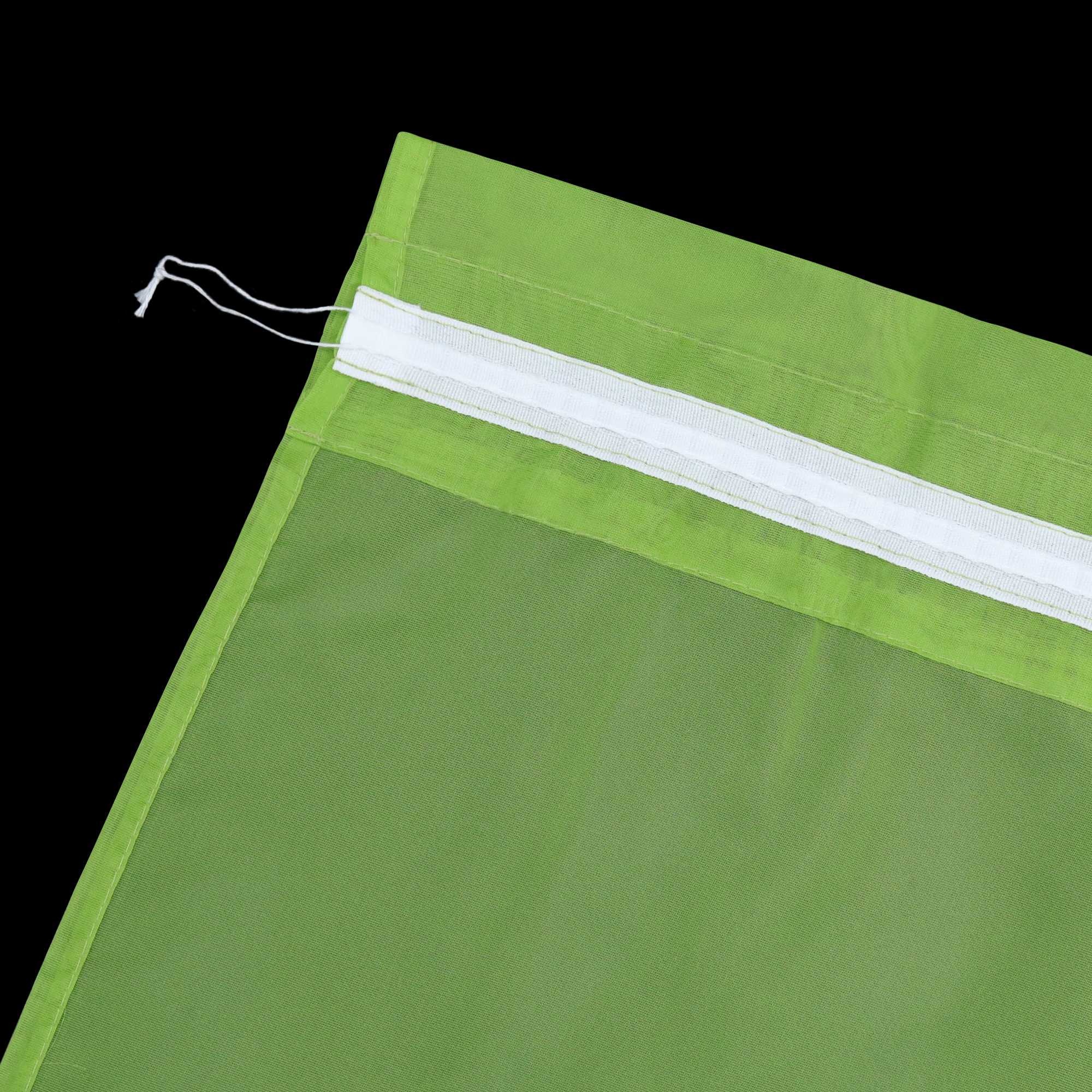 Scheibegardine durch Stangendurchzug zusammenziehbar Transparent Unifarbe Luftdurchlässig zusammenziehbar 2 Stück