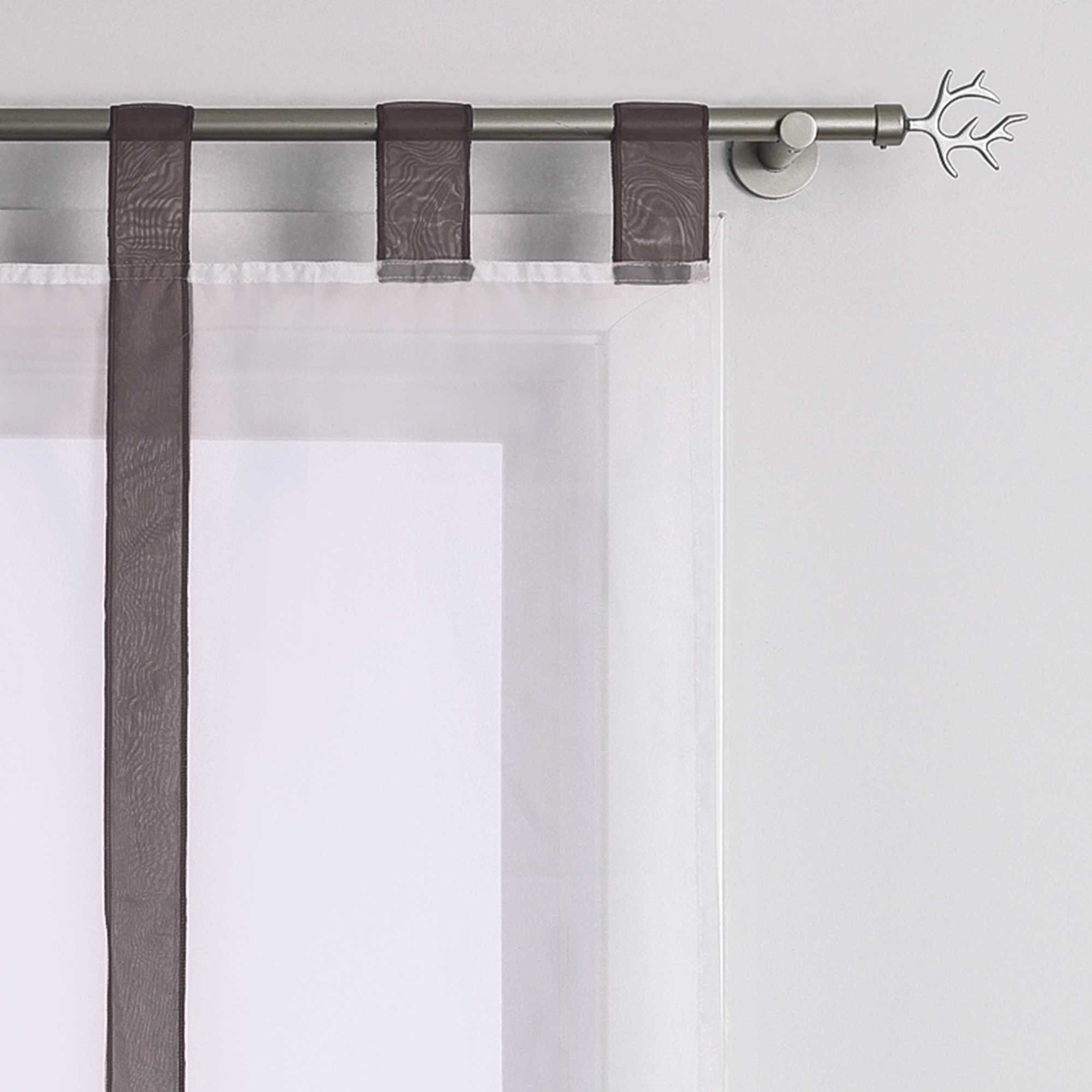 Rollos Schlaufengardine mit Schleifendesign transparent hochziehbar Fensterdeko 1 Stück