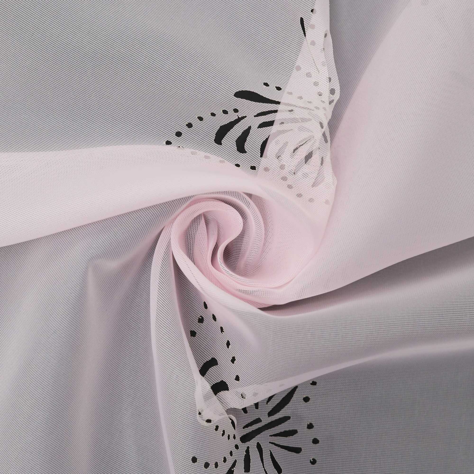 Transparente Scheibengardine mit Schmetterlingsdesign Dreiecksabschluss 1 Stück