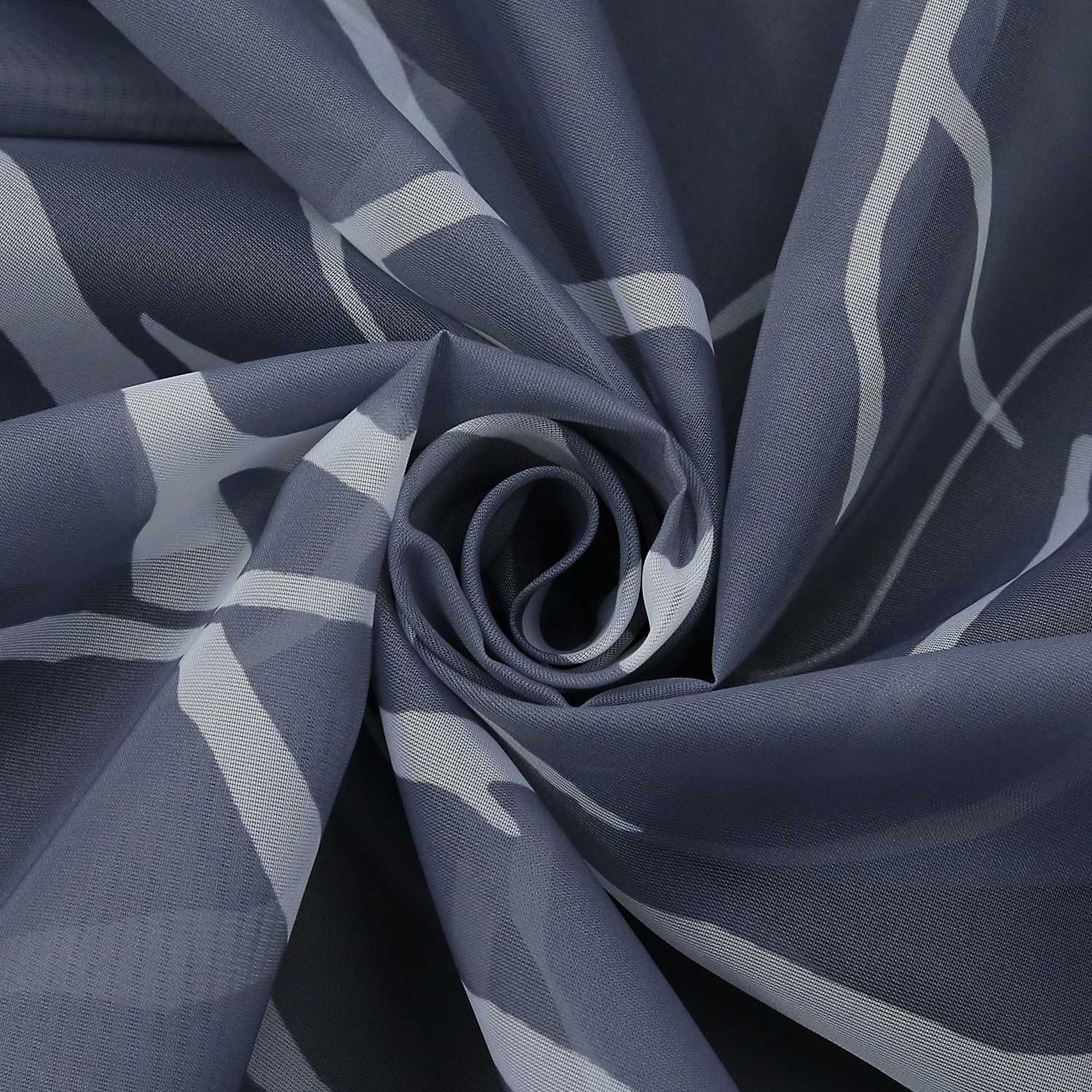 Rollos mit U-Haken halbtransparent Zweigmuster Lichtdurchlässig 1 Stück