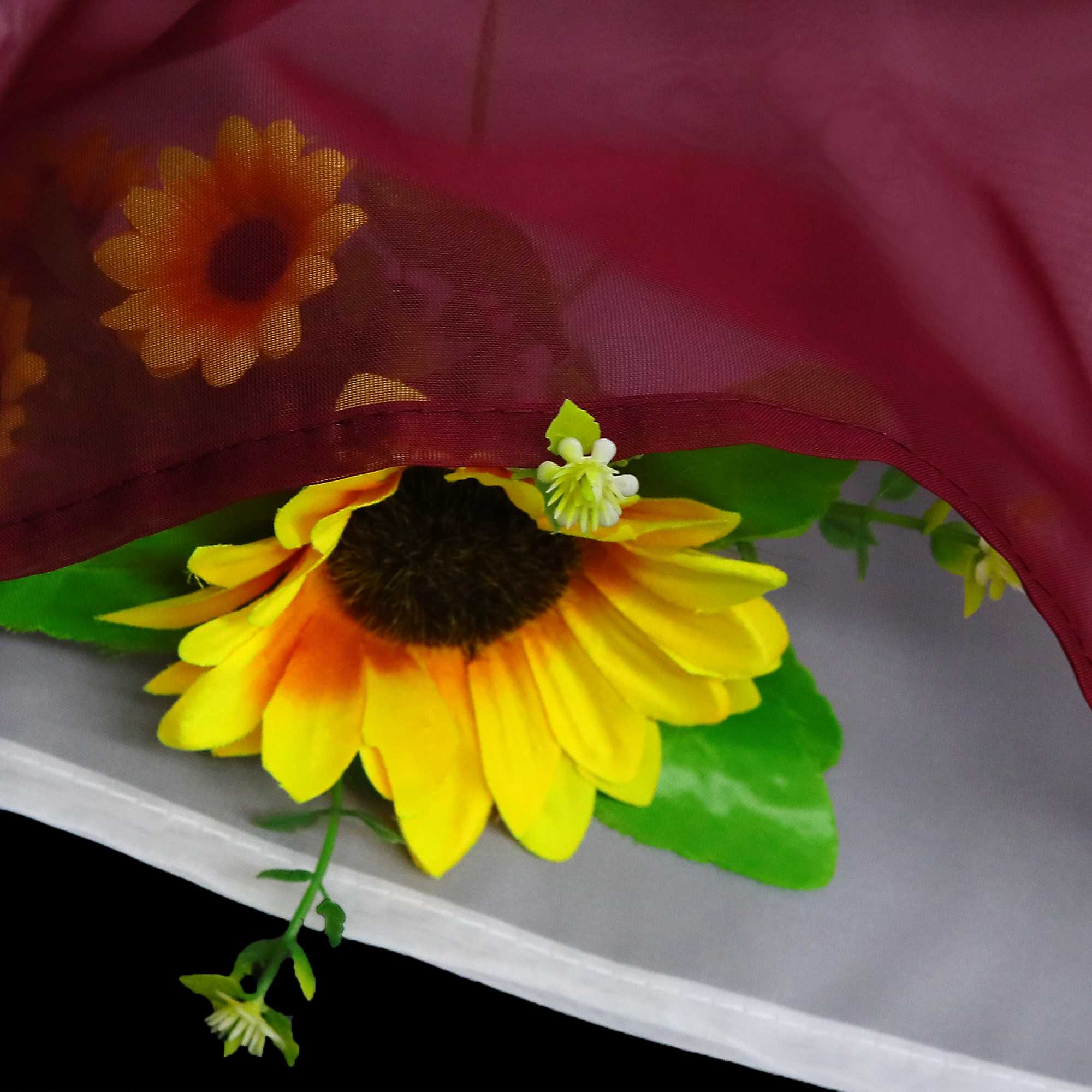 Delien Zweifarbige Fensterdekoration vloants Kurz Gardine 2er-Pack