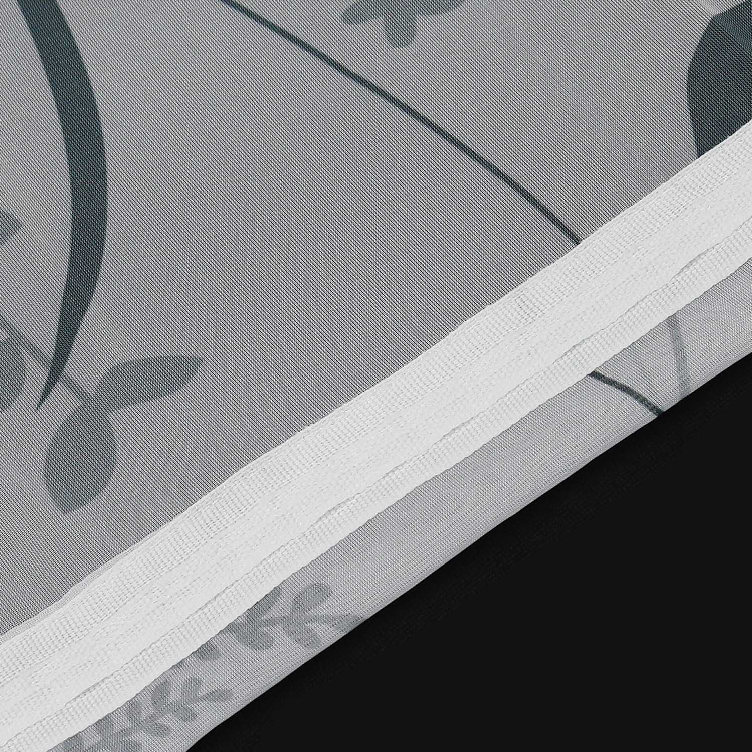 Transparenter Vorhang mit Blättermuster leicht Schutzfunktion Gartenstil 1 Stück