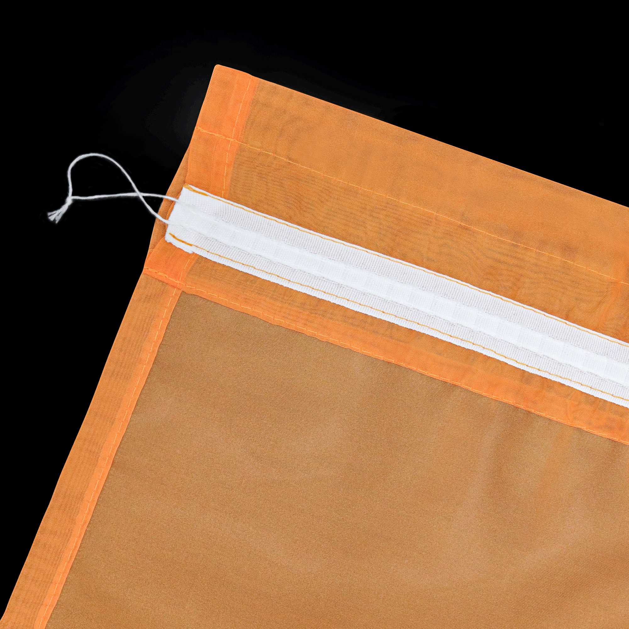 Scheibegardine durch Stangendurchzug zusammenziehbar Transparent Unifarbe Luftdurchlässig zusammenziehbar 2 Stück