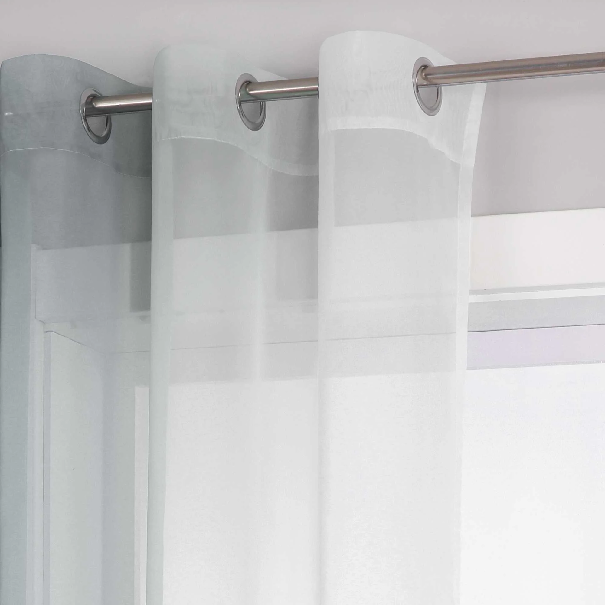 Transparente Vorhänge mit Farbverlauf 2er Set