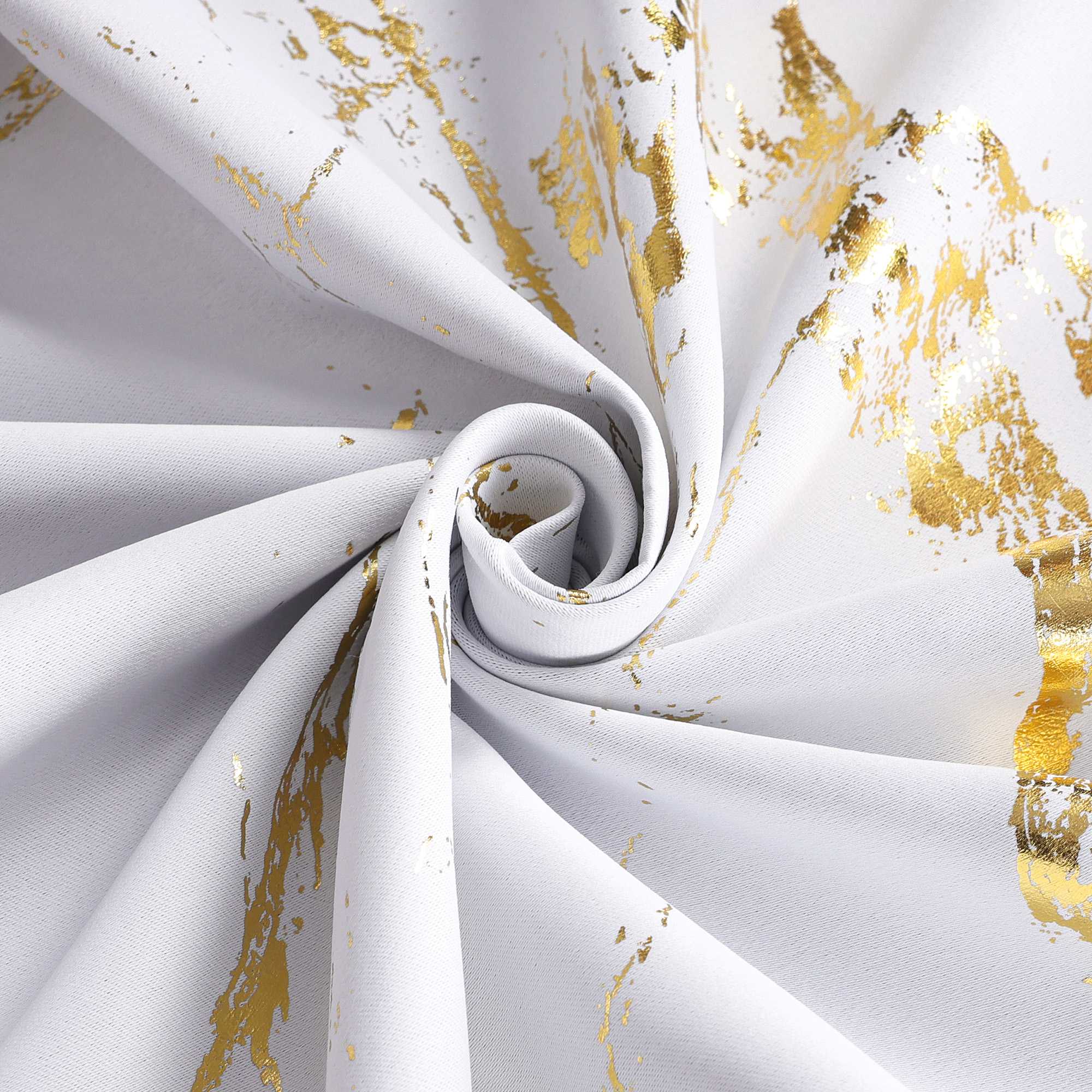 Verdunkelungsvorhang mit Marmor-Optik luxuriöser Fensterschal Wohnzimmer 1 Stück