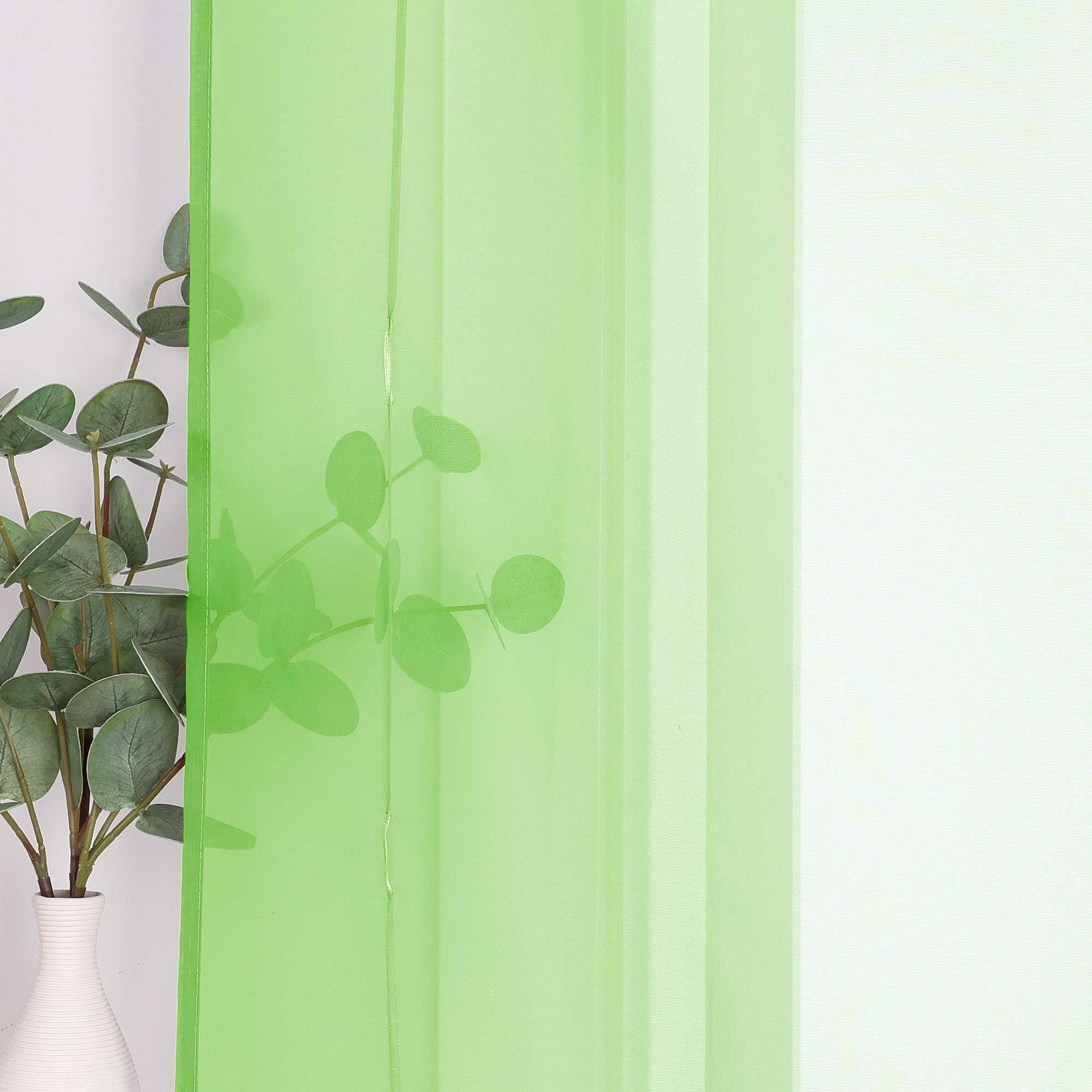 Rollos durch Stangendurchzug Transparente Luftig Unifarbig 1 Stück