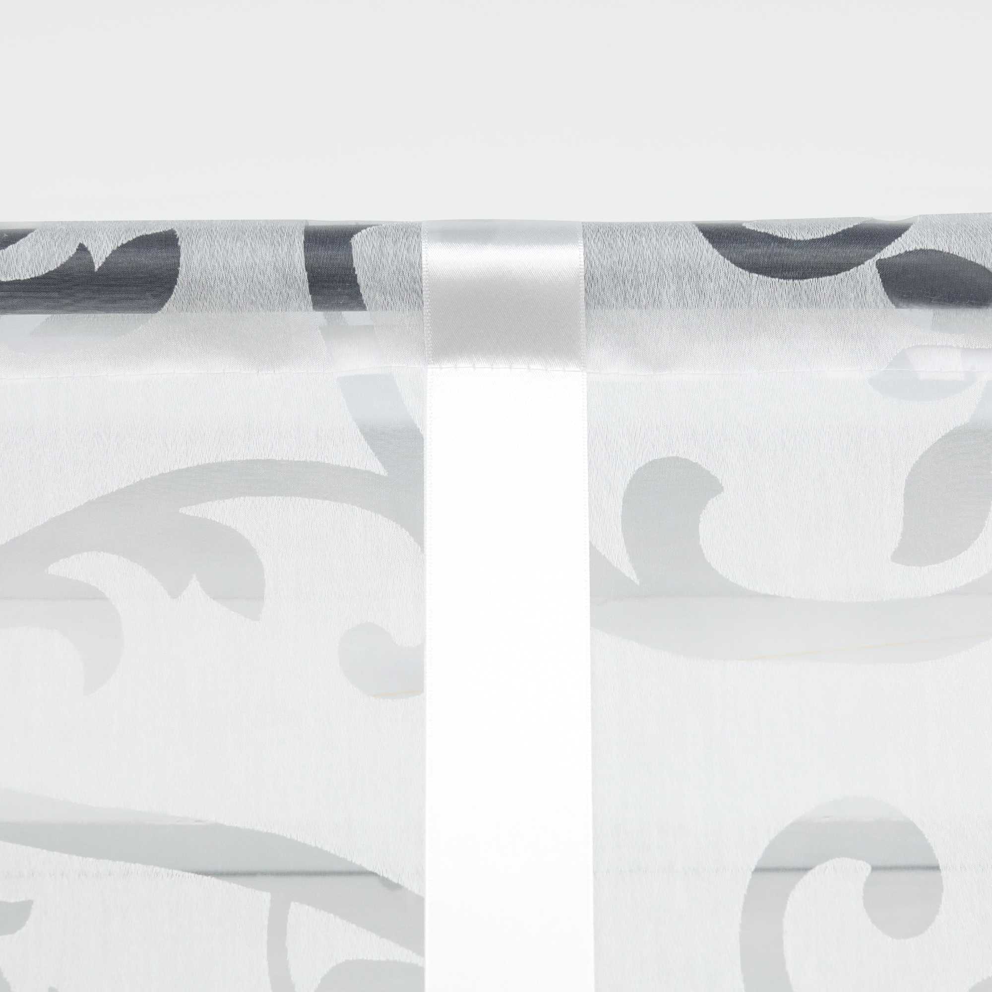 Raffrollo durch Tunnelzug romantische Rollo mit floralem Muster transparentes Vorhang für Wohnzimmerfenster 1 Stück