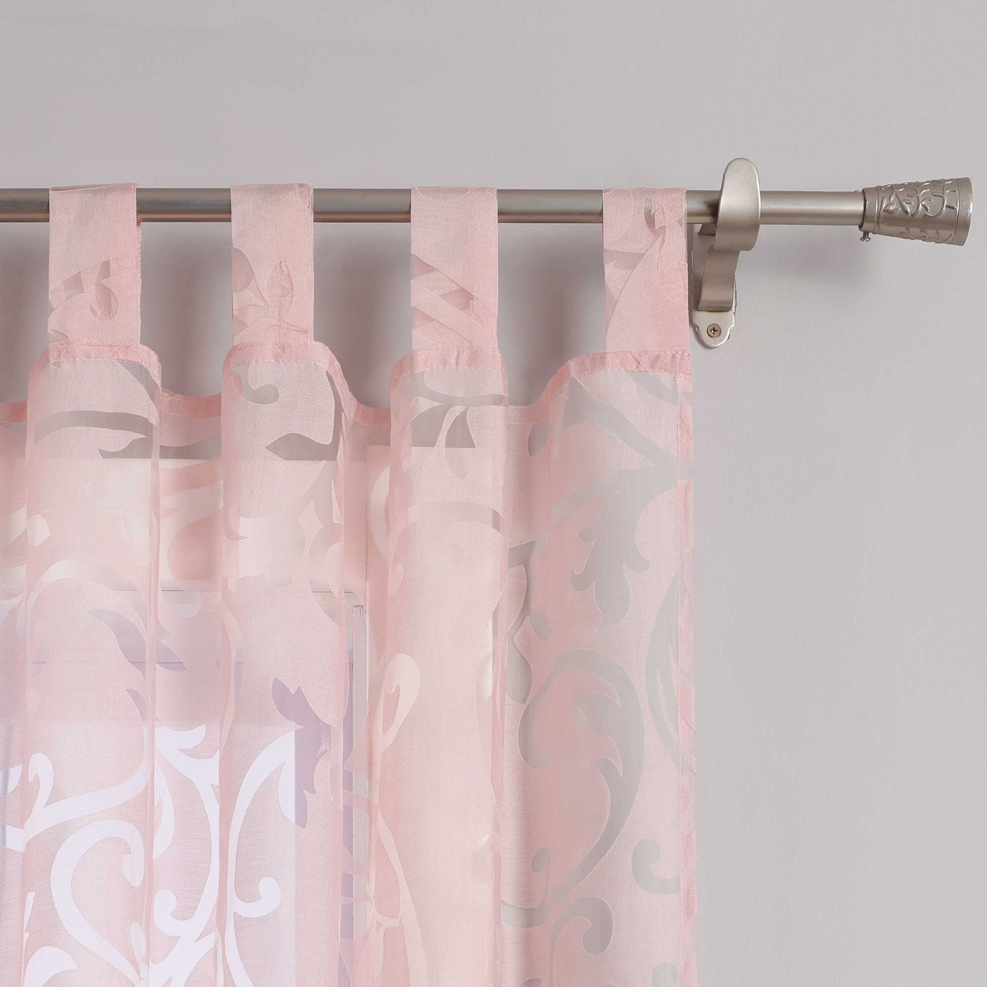 Transparente Vorhang mit Rankenmuster