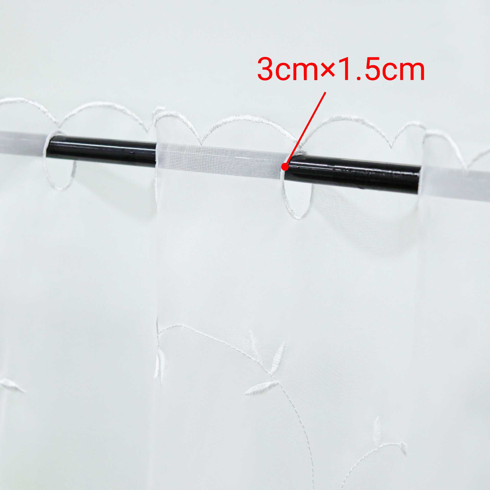 Scheibengardinen Voile Bistrogardinen mit Blattstickerei Transparent Bestickte Küche Kurzstores