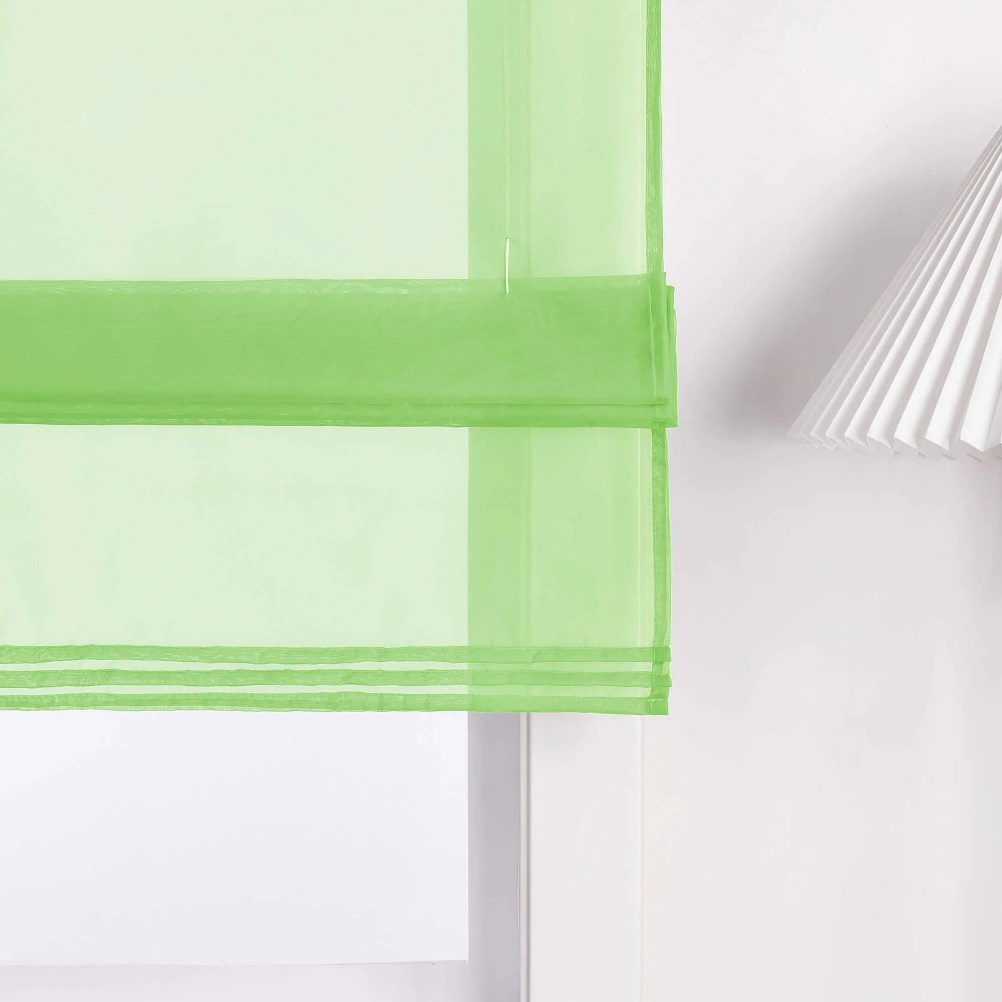 Rollos durch Stangendurchzug Transparente Luftig Unifarbig 1 Stück