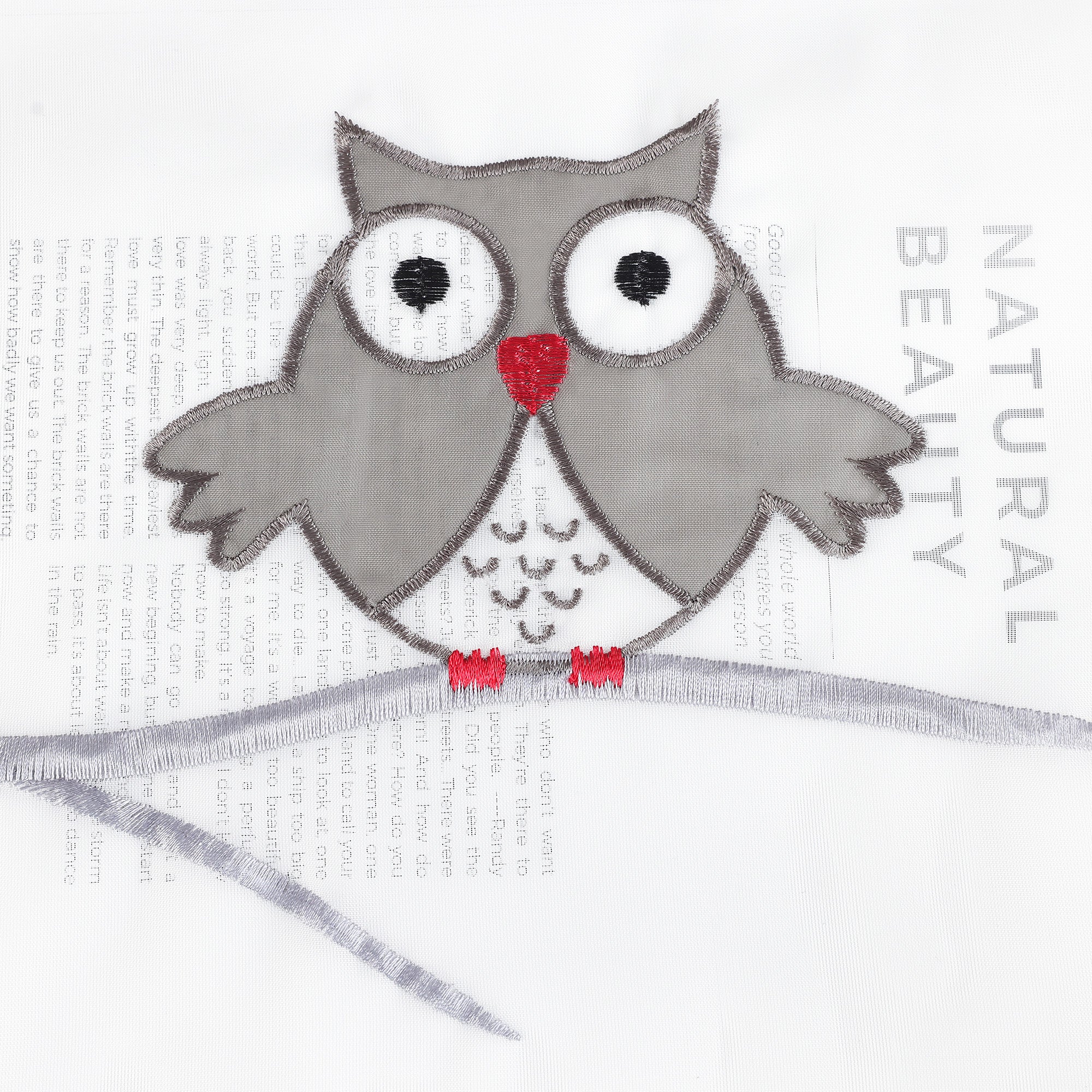 Eulen Transparente Flächenvorhang mit Schlaufen 1 stück