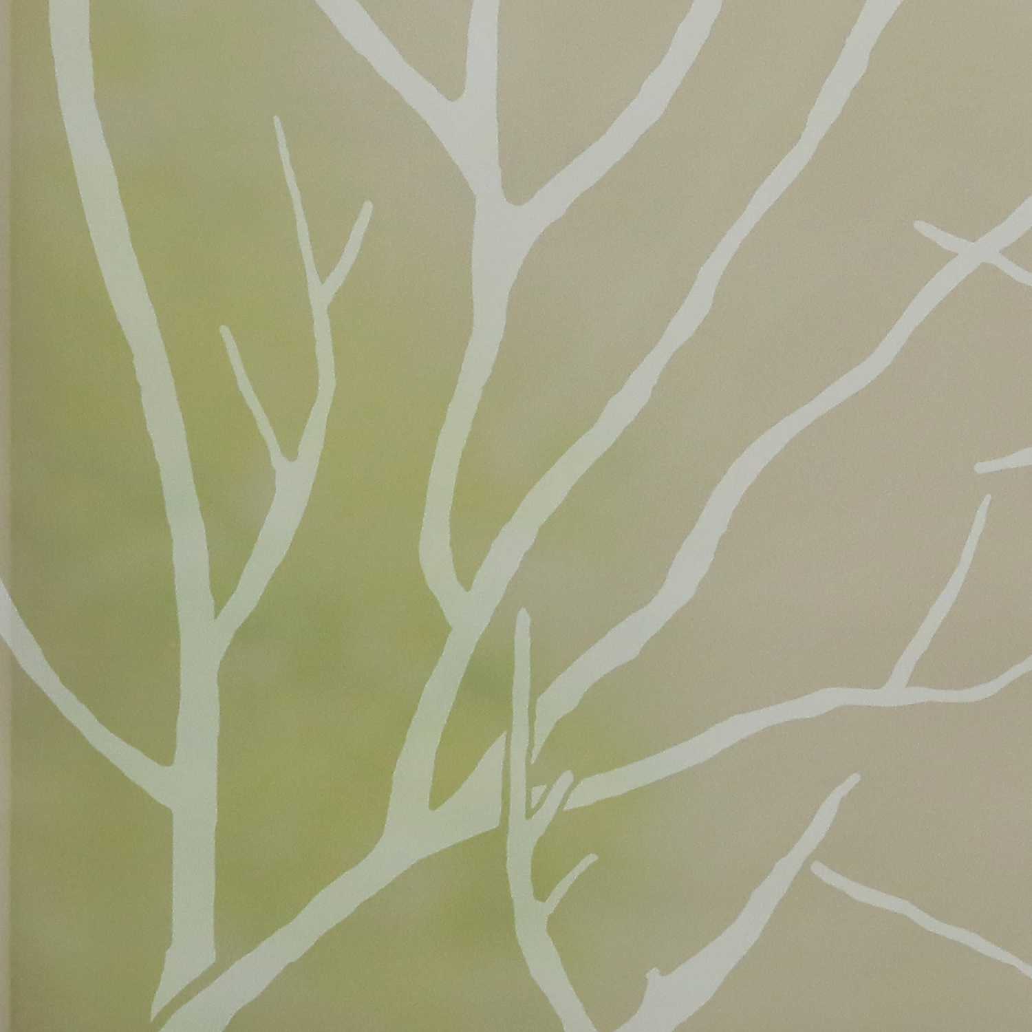 Rollos mit U-Haken halbtransparent Zweigmuster Lichtdurchlässig 1 Stück