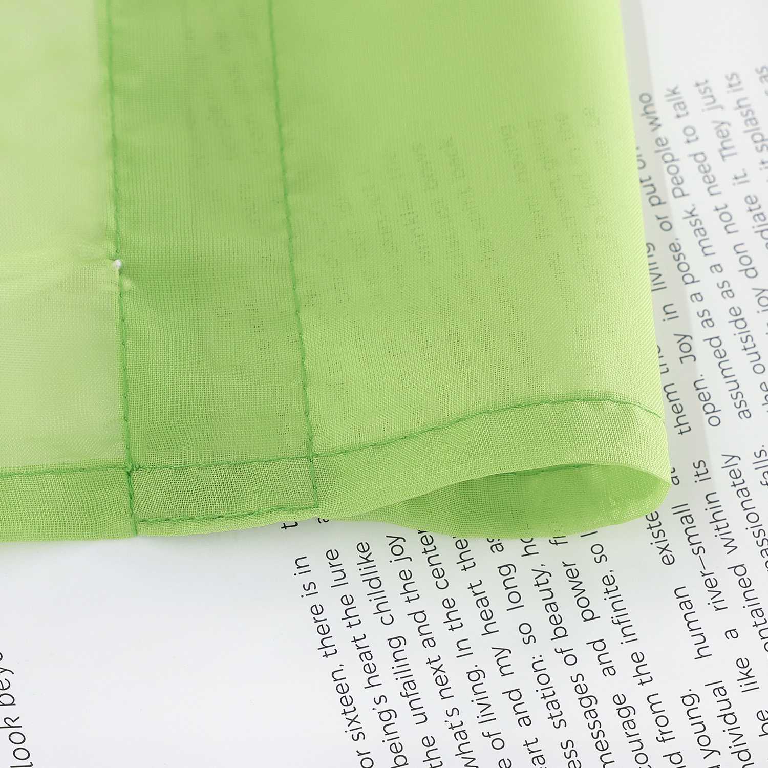 Raffrollo Voile Raffgardinen durch Tunnelzug Bändchenrollo Küche Gardinen Transparent Uni 1 Stück