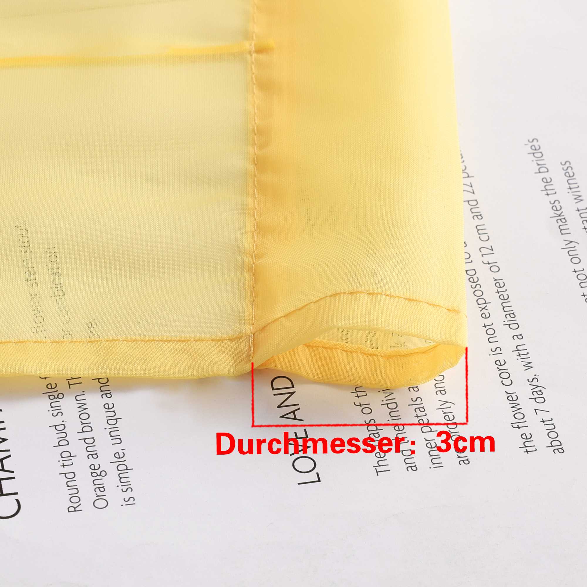 Rollos durch Stangendurchzug Transparente Luftig Unifarbig 1 Stück