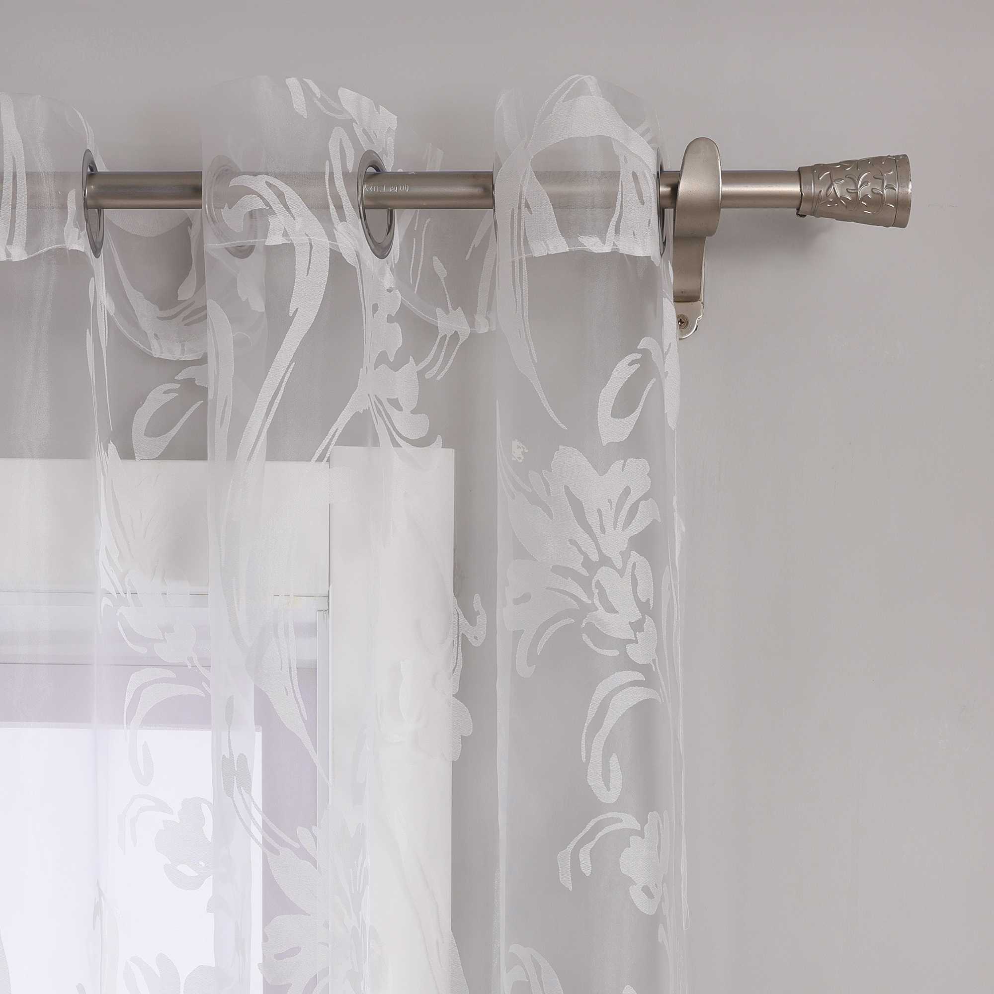 Vorhang mit Blumenmuster transparent Wohnzimmer Schlafzimmer  1 stück