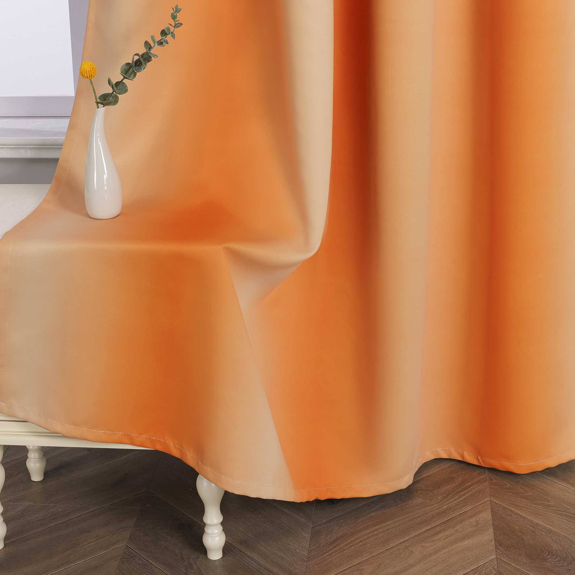 Verdunkelungsvorhang  Ösenschal Farbverlauf Privatsphäre Lichtvermeidung Thermovorhang Minimalismus 1 Stück