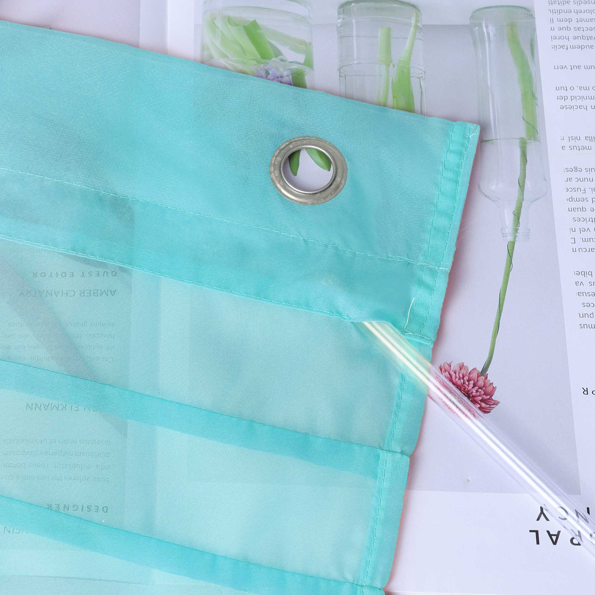 Rollos mit V-Haken halbtransparent lichtdurchlässig Unifarbe hochziehbar 1 Stück