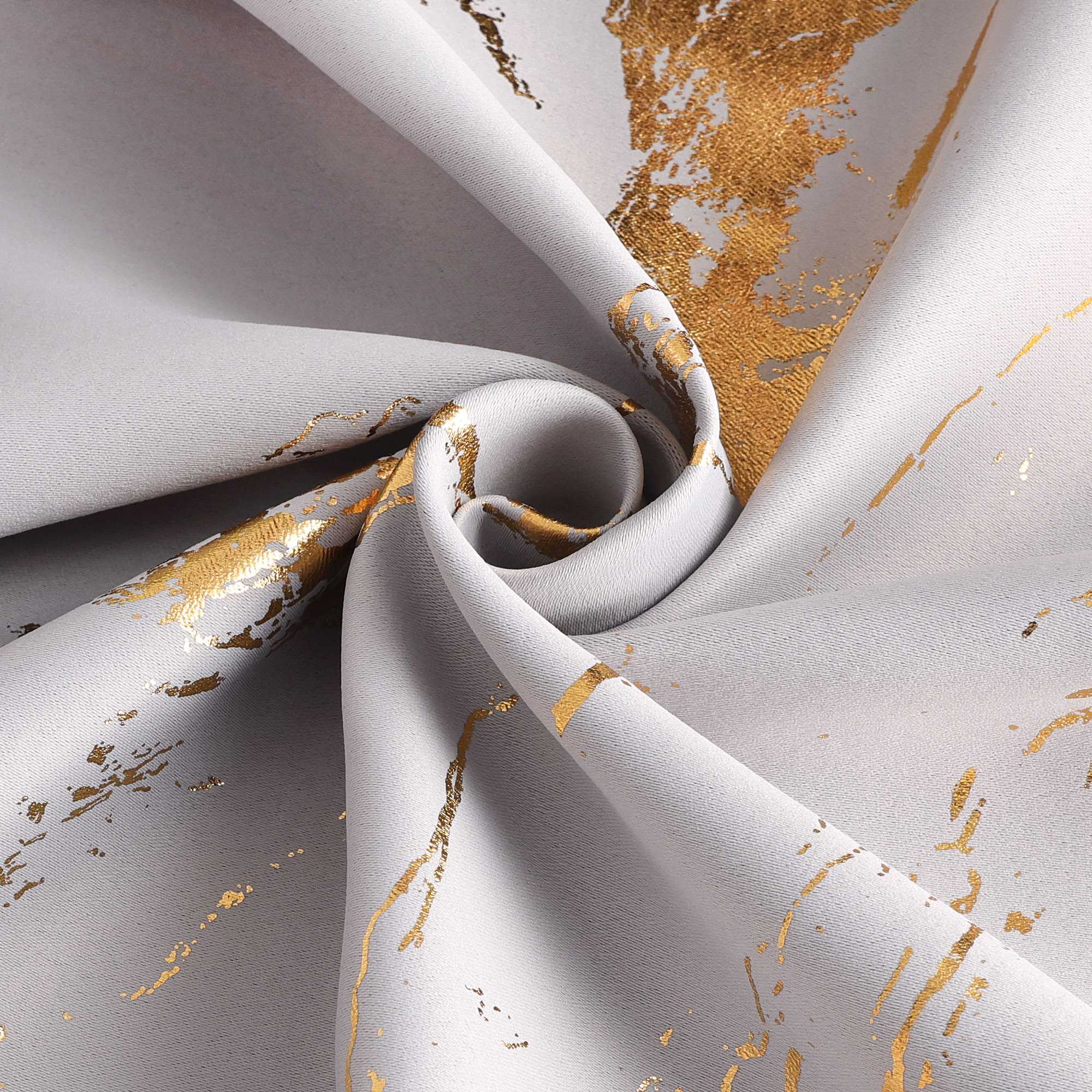 Verdunkelungsvorhang mit Marmor-Optik luxuriöser Fensterschal Wohnzimmer 1 Stück