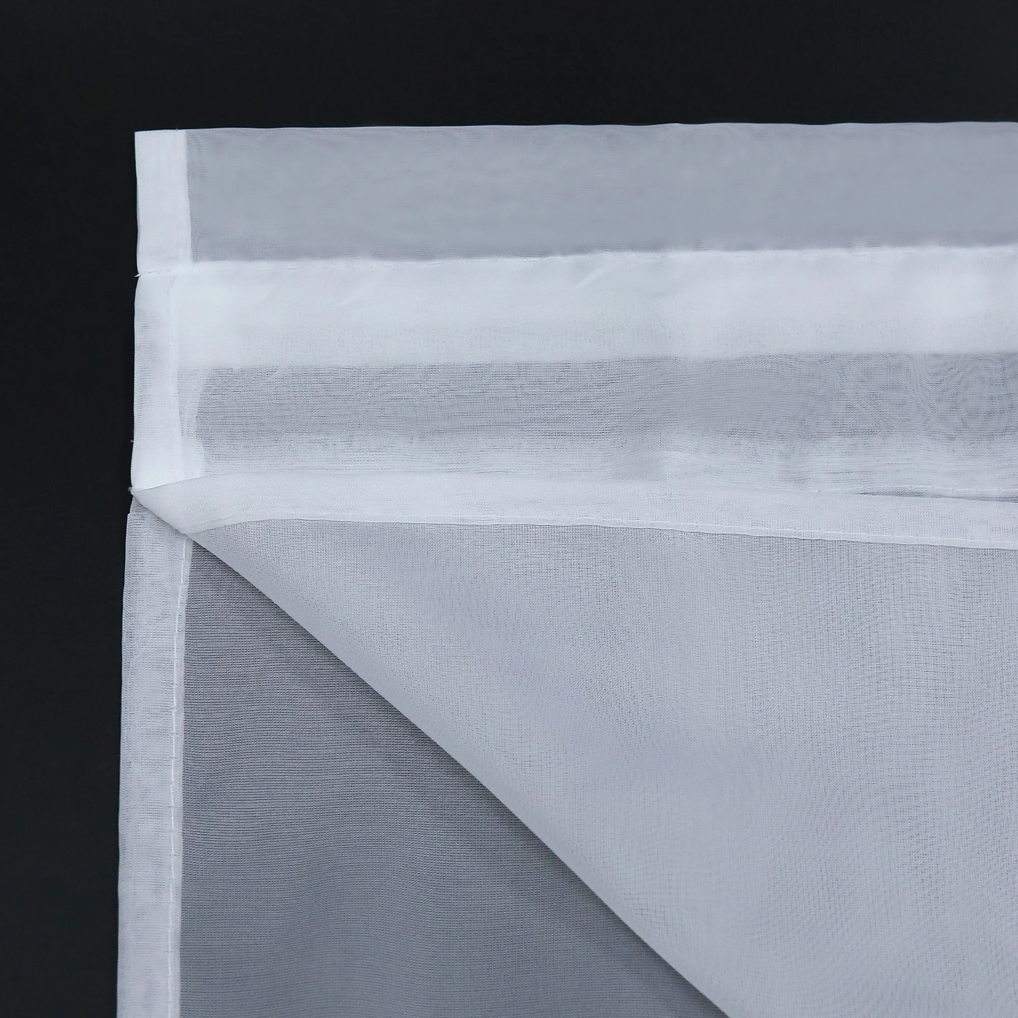 Delien Zweifarbige Fensterdekoration vloants Kurz Gardine 2er-Pack