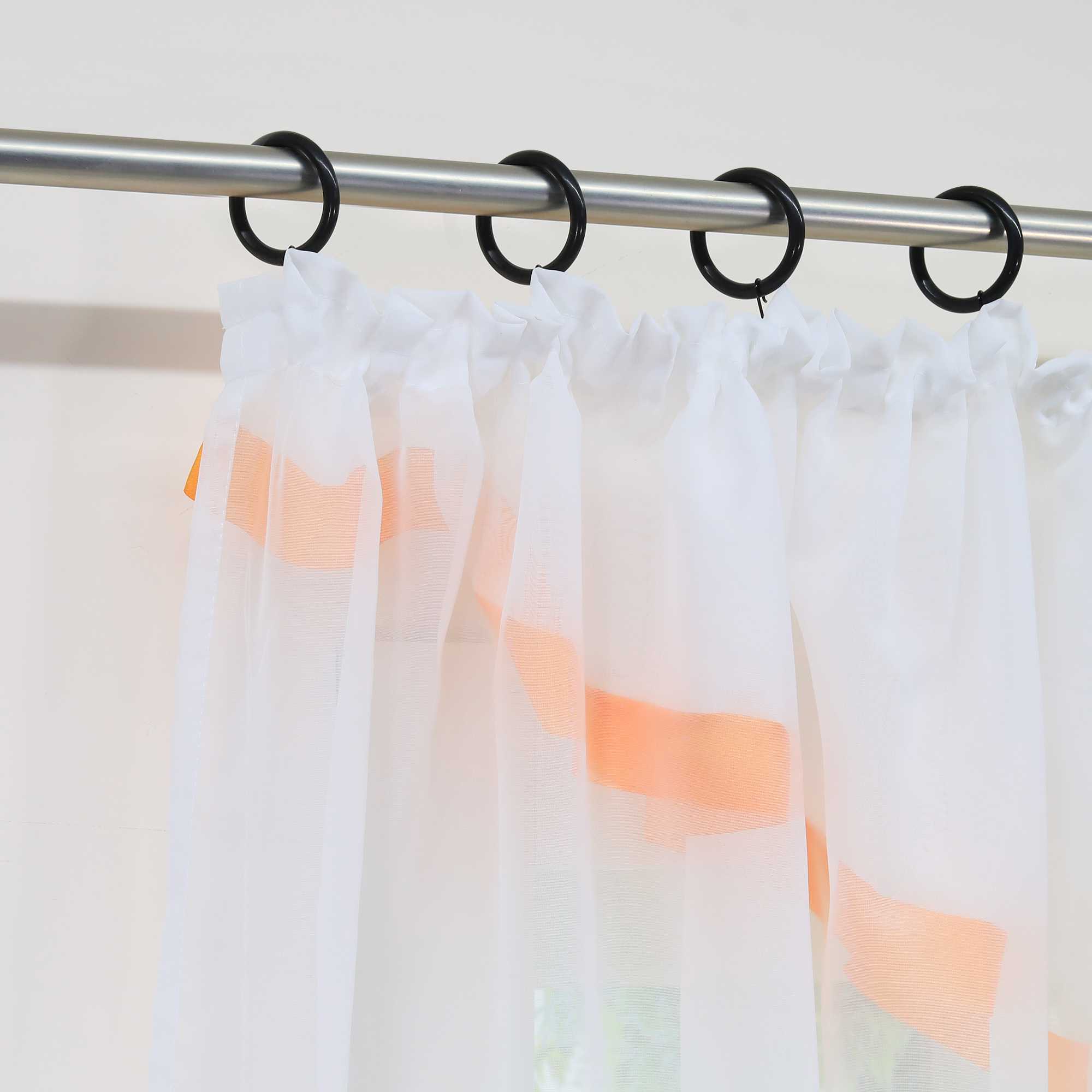 Scheibengardinen Kräuselbandgardine Fensterdeko Kreuzdesign Obere Fensterabdeckung 1 stück