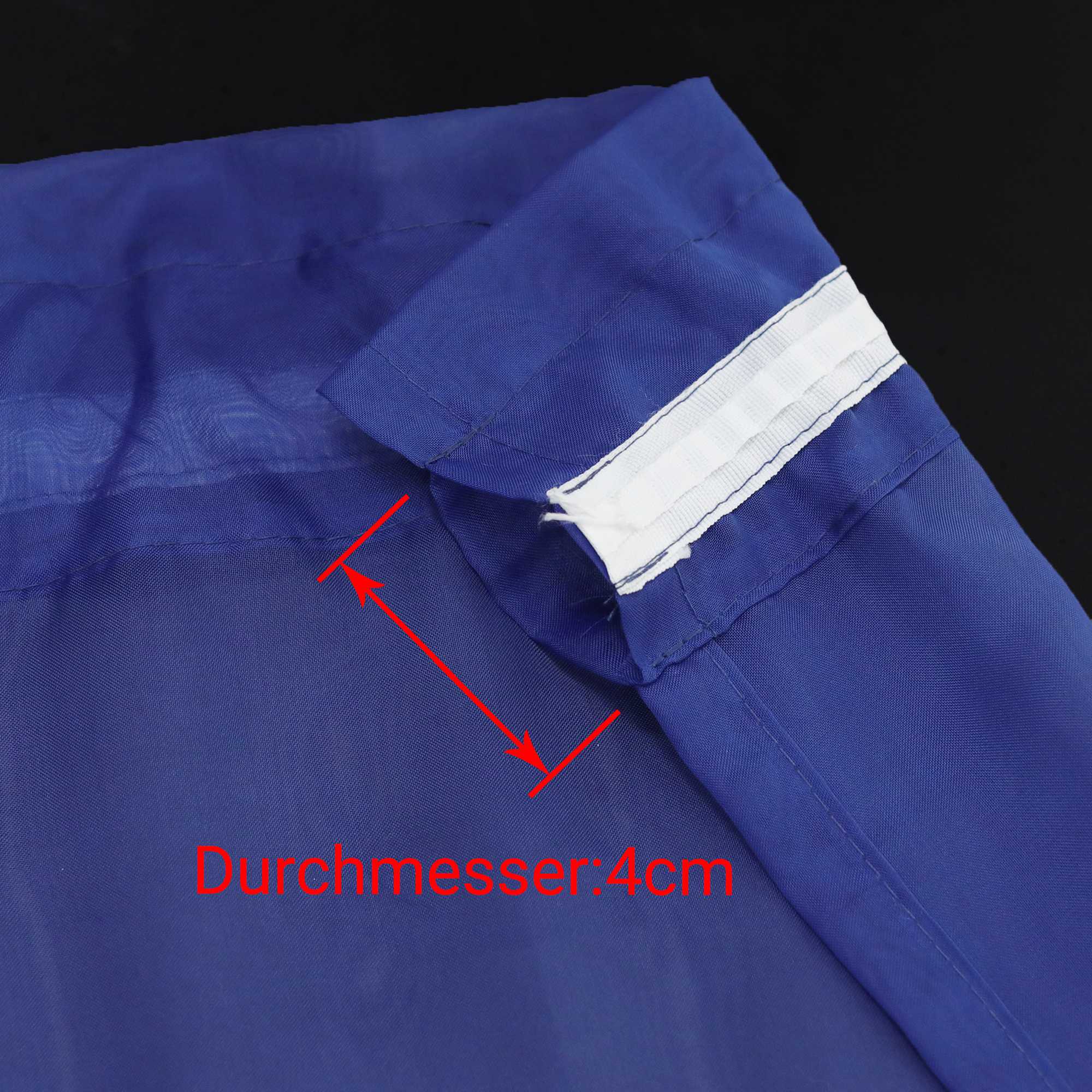 Scheibegardine durch Stangendurchzug zusammenziehbar Transparent Unifarbe Luftdurchlässig zusammenziehbar 2 Stück