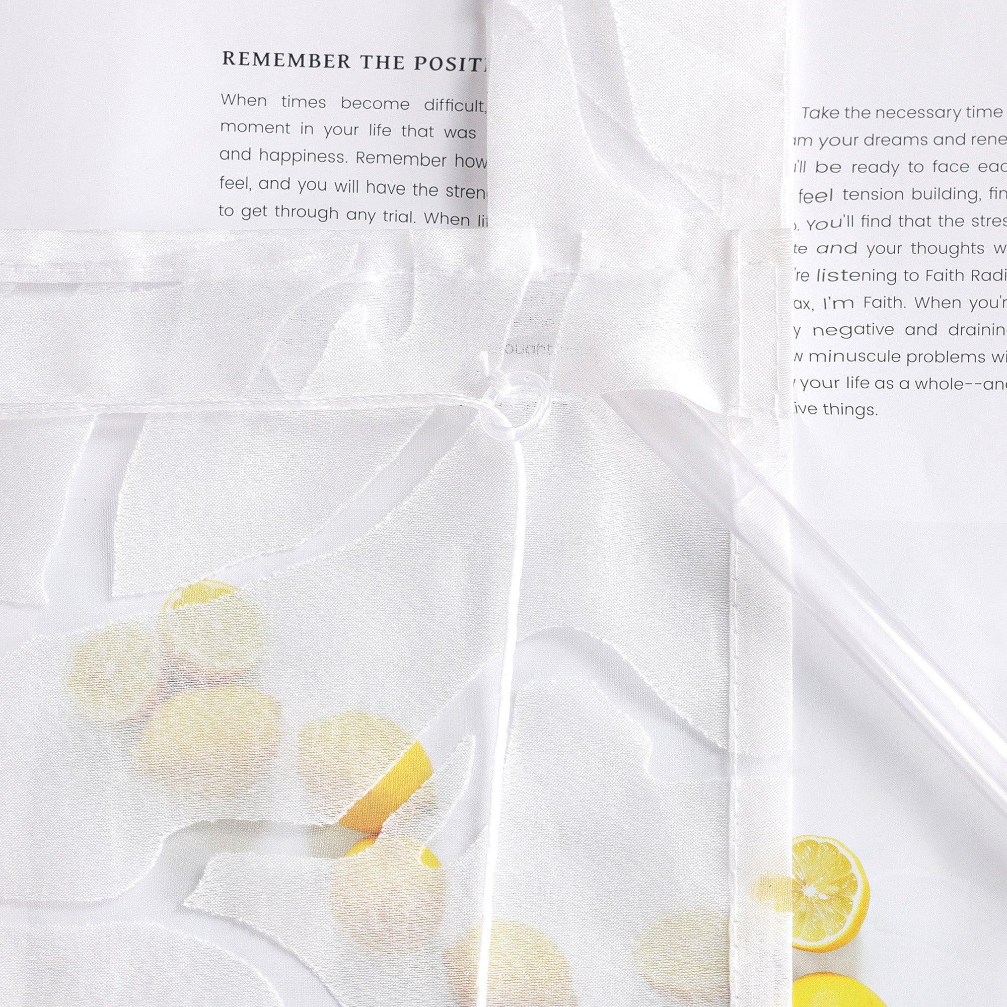 Rollo Schlaufengardine  halbtransparent  mit gestreiftmuster und Dekofalten Unifarbe 1 Stück