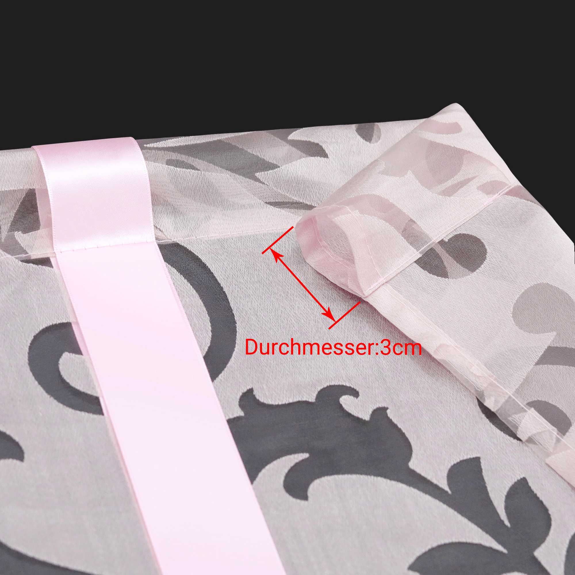 Raffrollo durch Tunnelzug romantische Rollo mit floralem Muster transparentes Vorhang für Wohnzimmerfenster 1 Stück