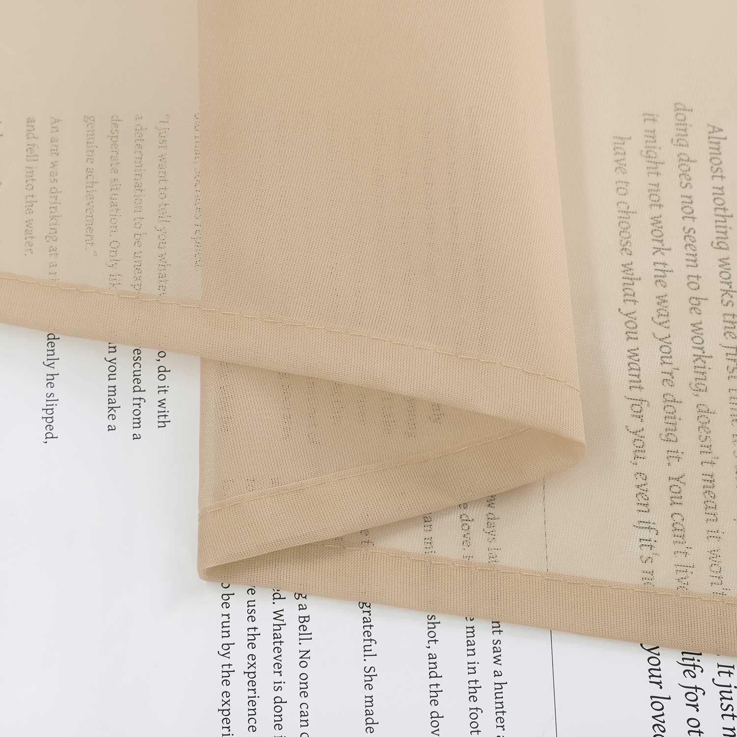 Raffrollo Voile Raffgardinen durch Tunnelzug Bändchenrollo Küche Gardinen Transparent Uni 1 Stück