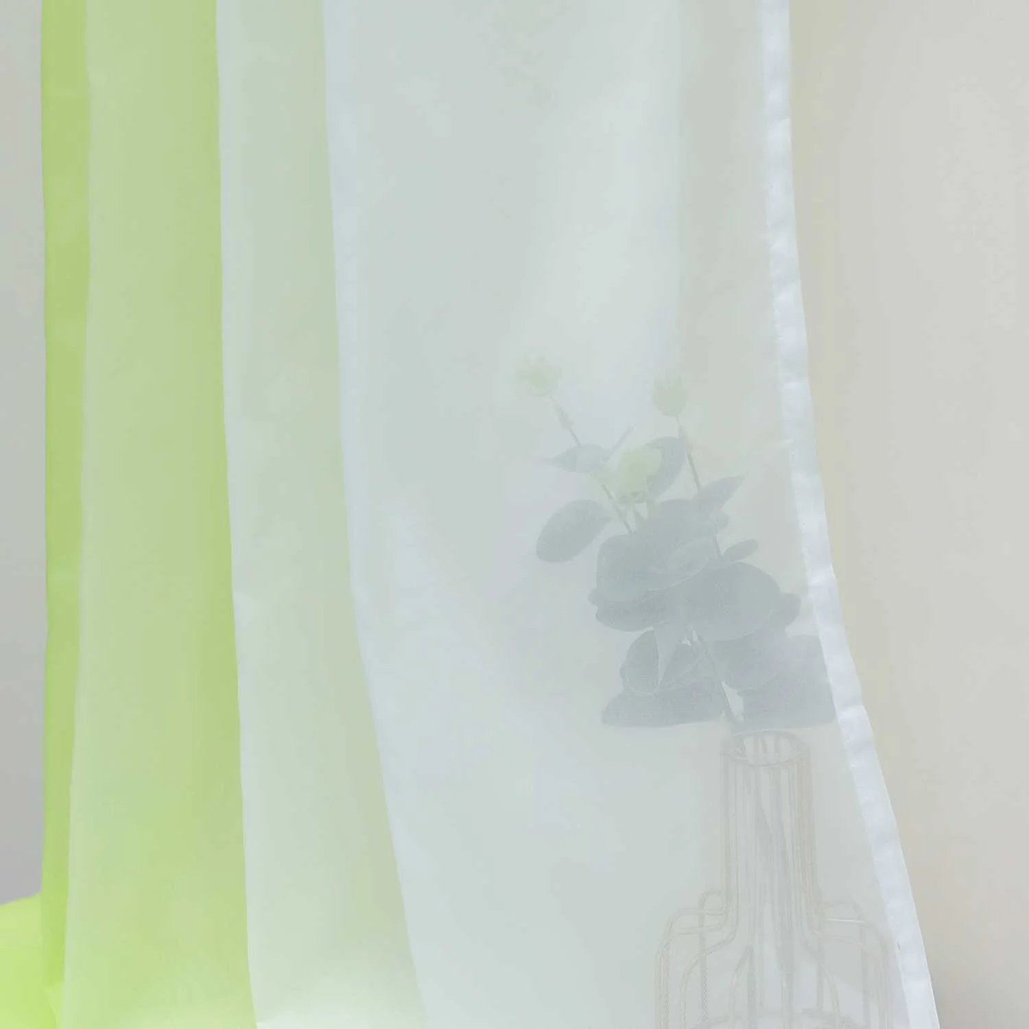 Dekorative Gardine Schal Farbverlauf extra lang 1 Stück