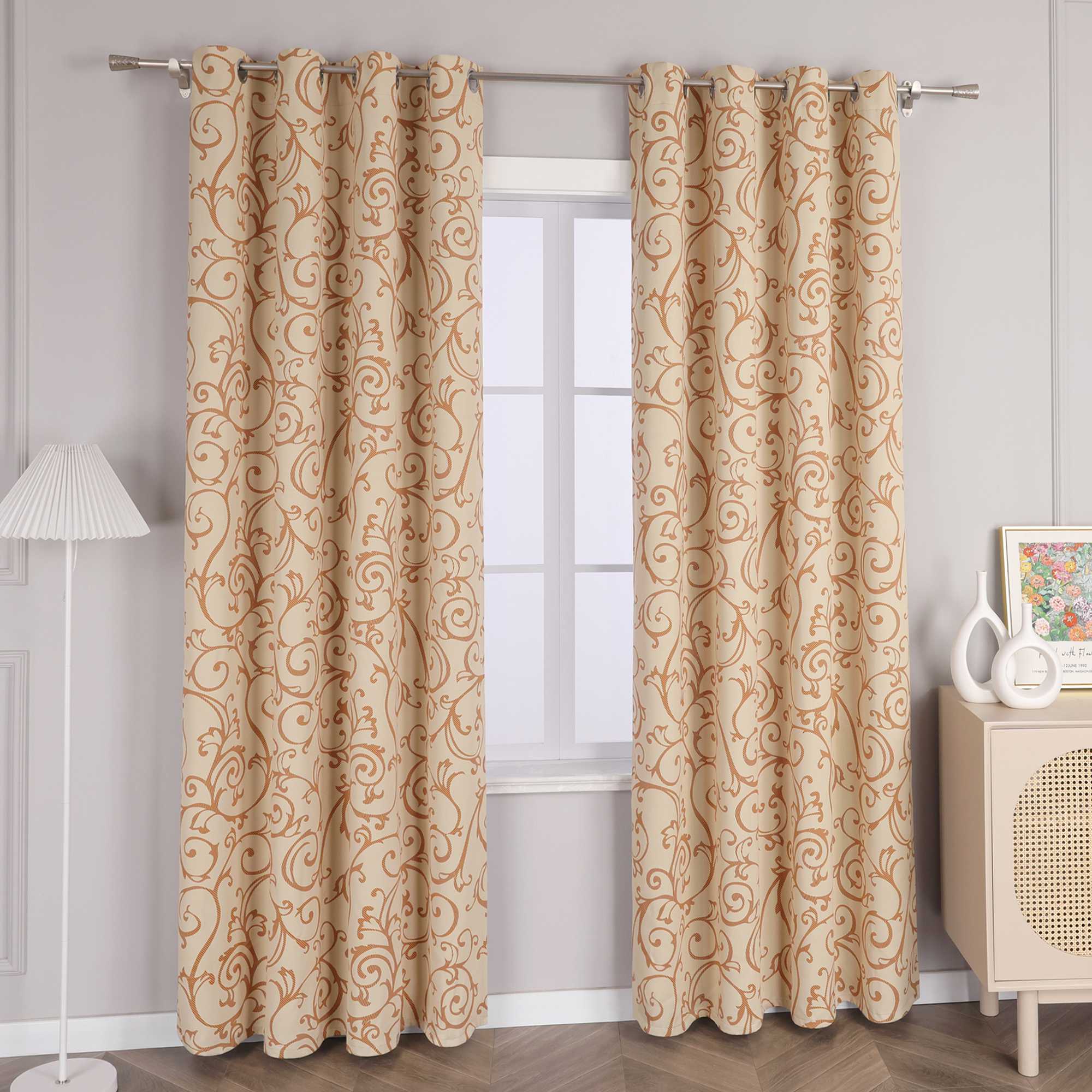 Verdunkelungsvorhänge mit Ösen Blickdichte Gardinen Modern Vorhang für Schlafzimmer Wohnzimmer Ösenschal 1 Stück