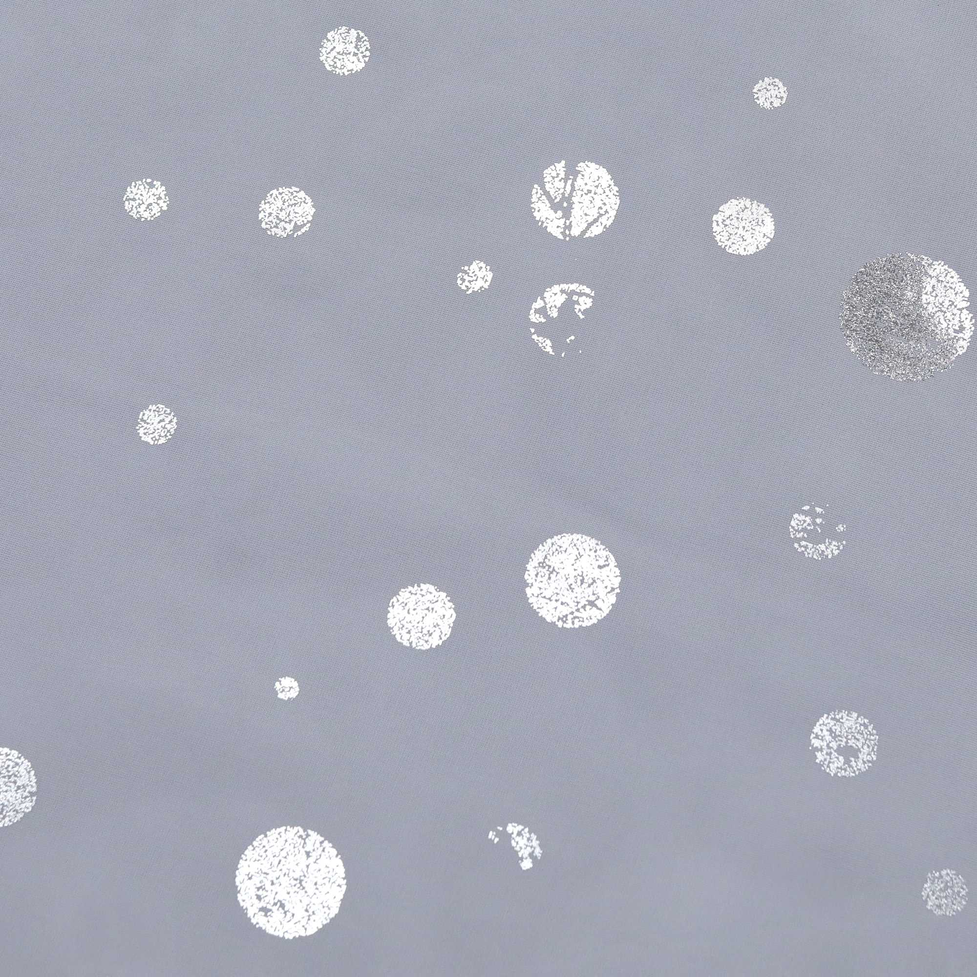 Scheibengardine 2-Teilige Doppelschichtige Küchengardinen Voile Bogen Kurzstores mit Glänz Kreise Tunnelzug